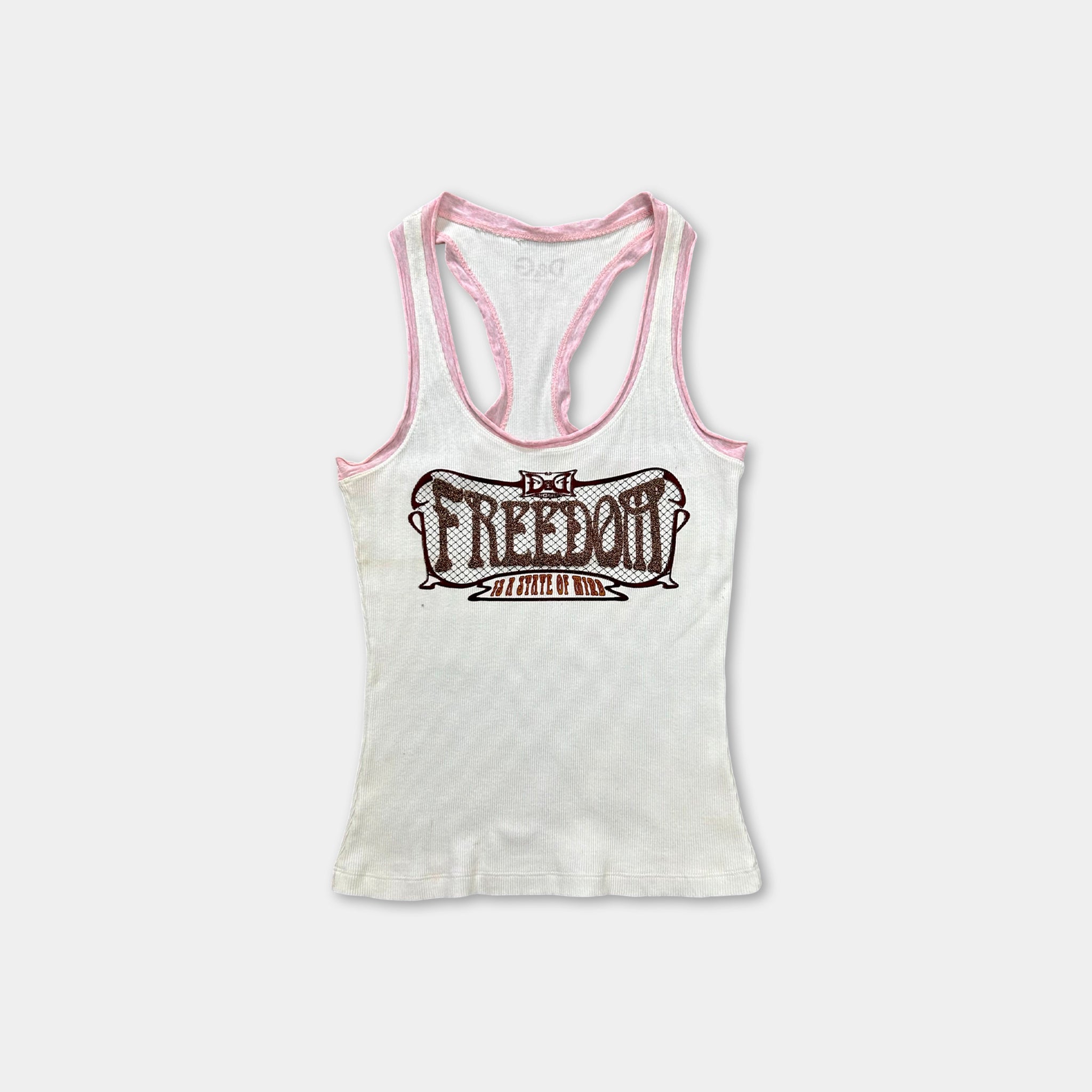 D&G Dolce & Gabbana "Freedom" Ribbed Tank Top