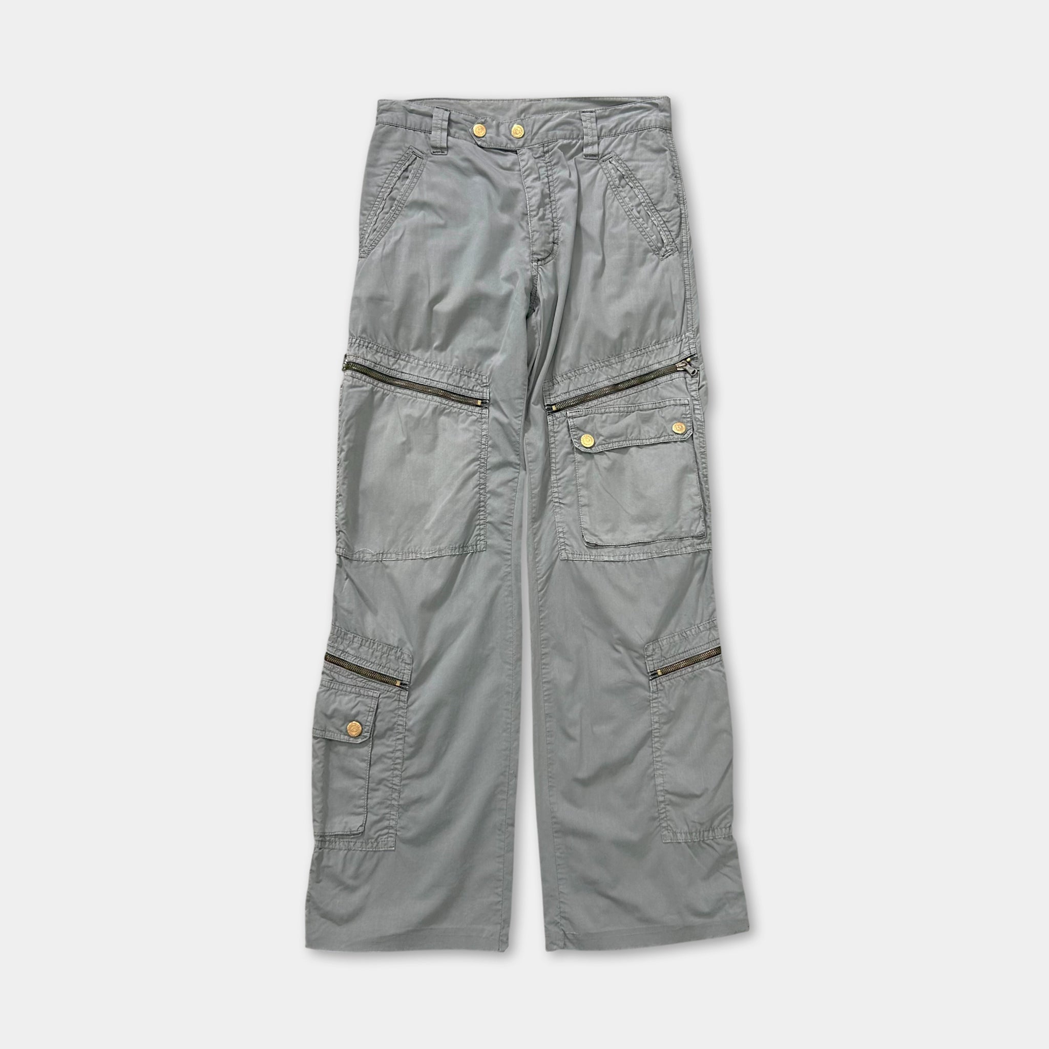 Dolce & Gabbana 2000's Grey Multipocket Cargo Pants