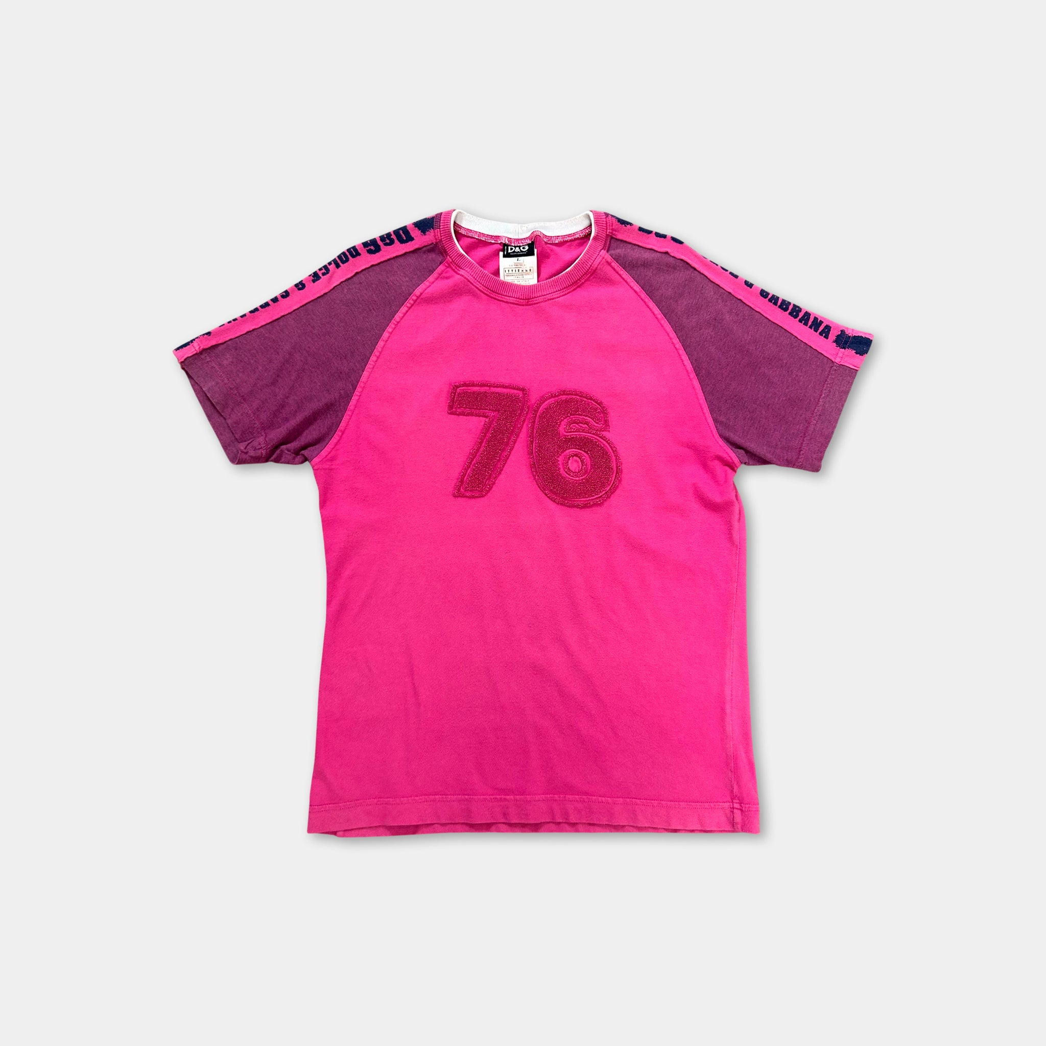 Dolce & Gabbana Pink Patch 76 T-Shirt