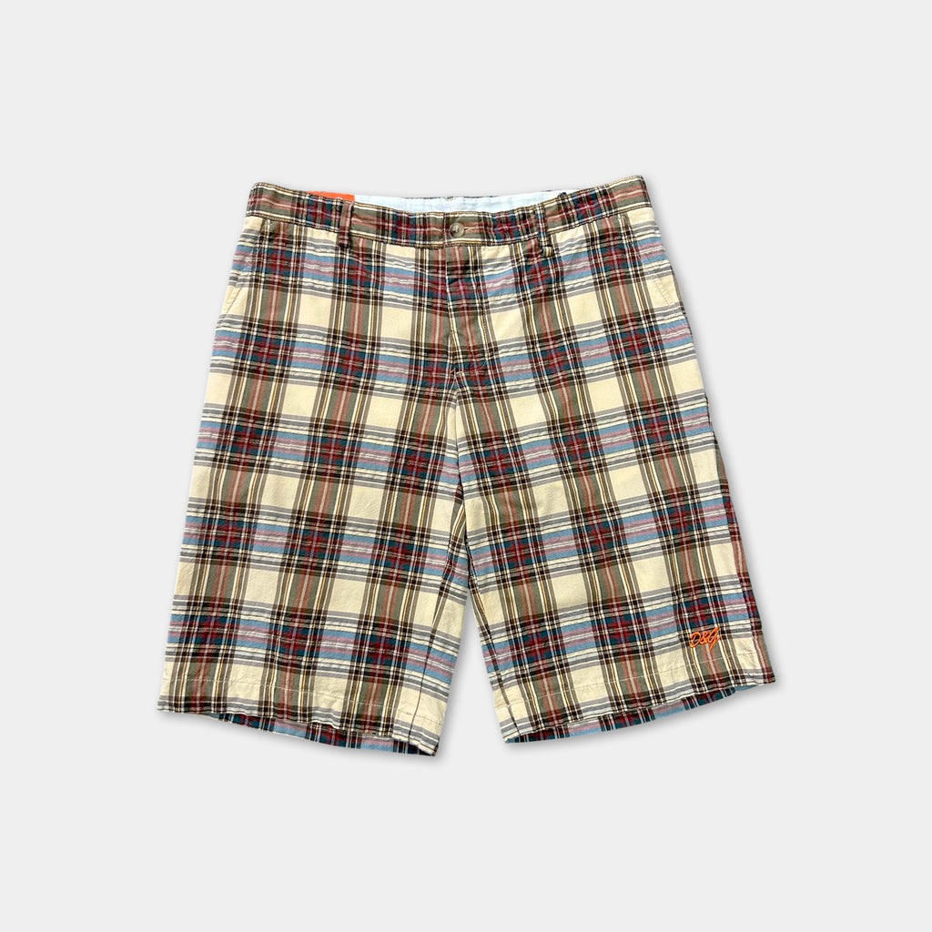 Dolce & Gabbana Yellow Checkered Shorts