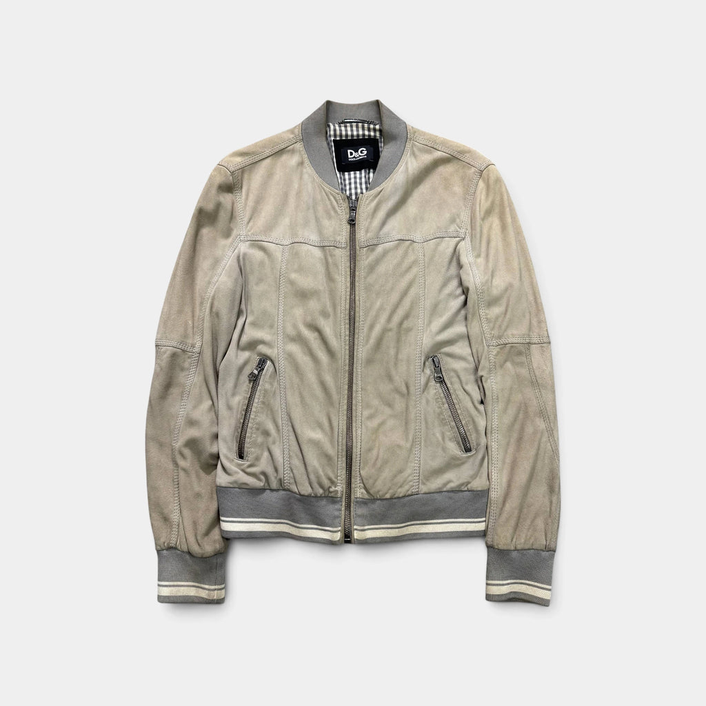 Dolce & Gabbana 2000's Suede Bomber Jacket