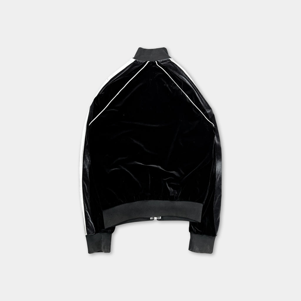 Dolce & Gabbana 2000's Sport Velour Black Track Jacket