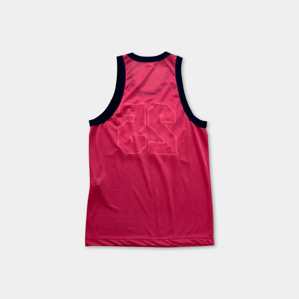 Dolce & Gabbana Red Mesh Basketball Jersey