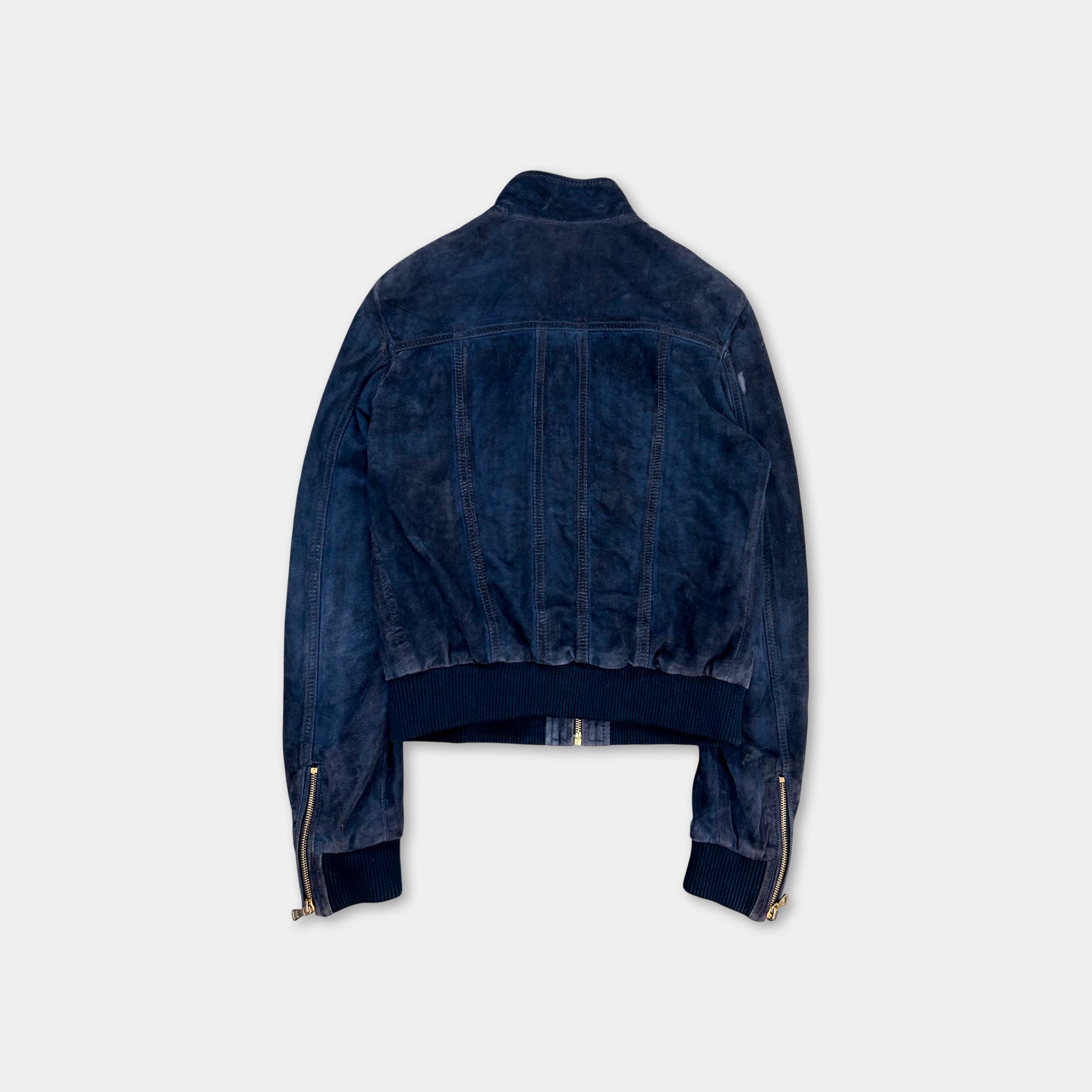 Dolce & Gabbana 2000´s Navy Suede Jacket