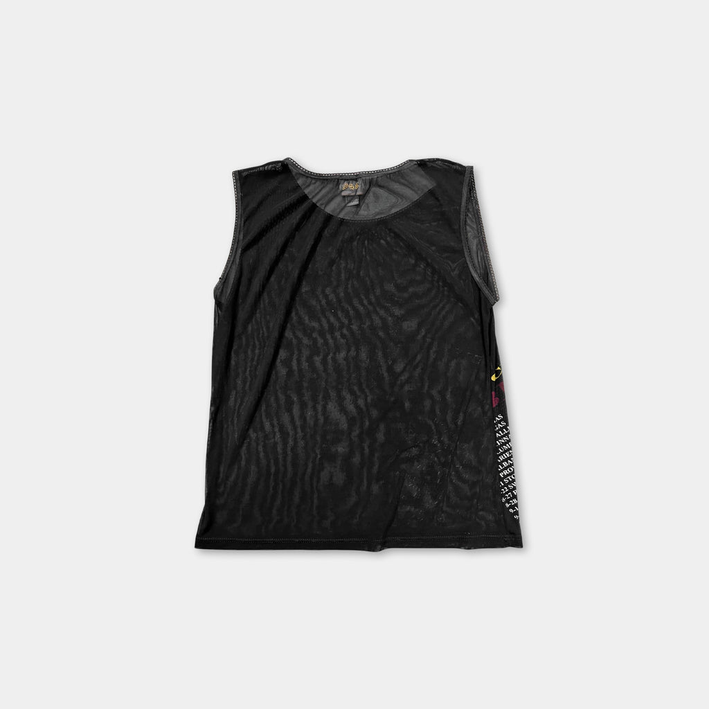 Dolce & Gabbana Underwear AC/DC Graphic Mesh Tank Top