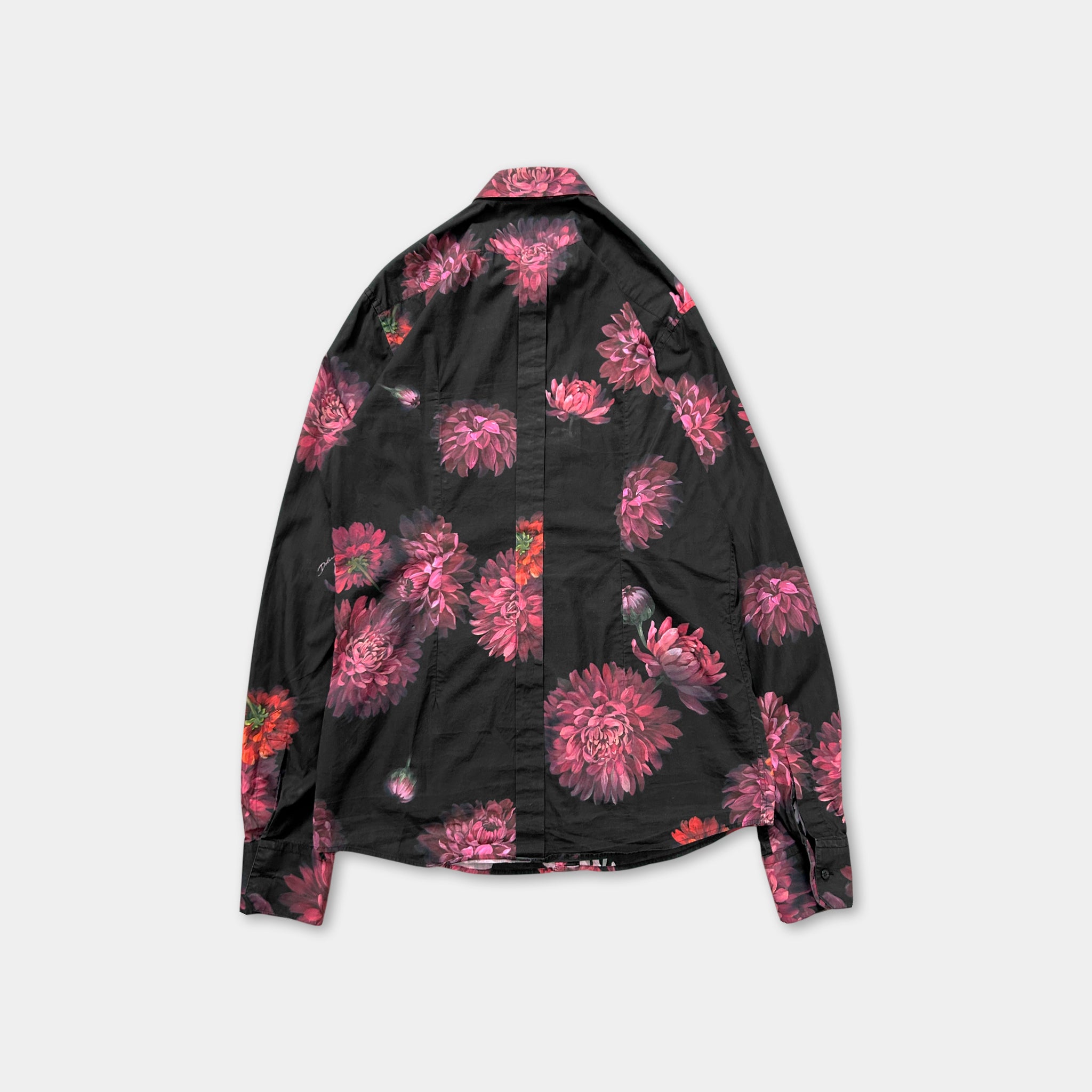 Dolce & Gabbana 2000s Black Floral Shirt