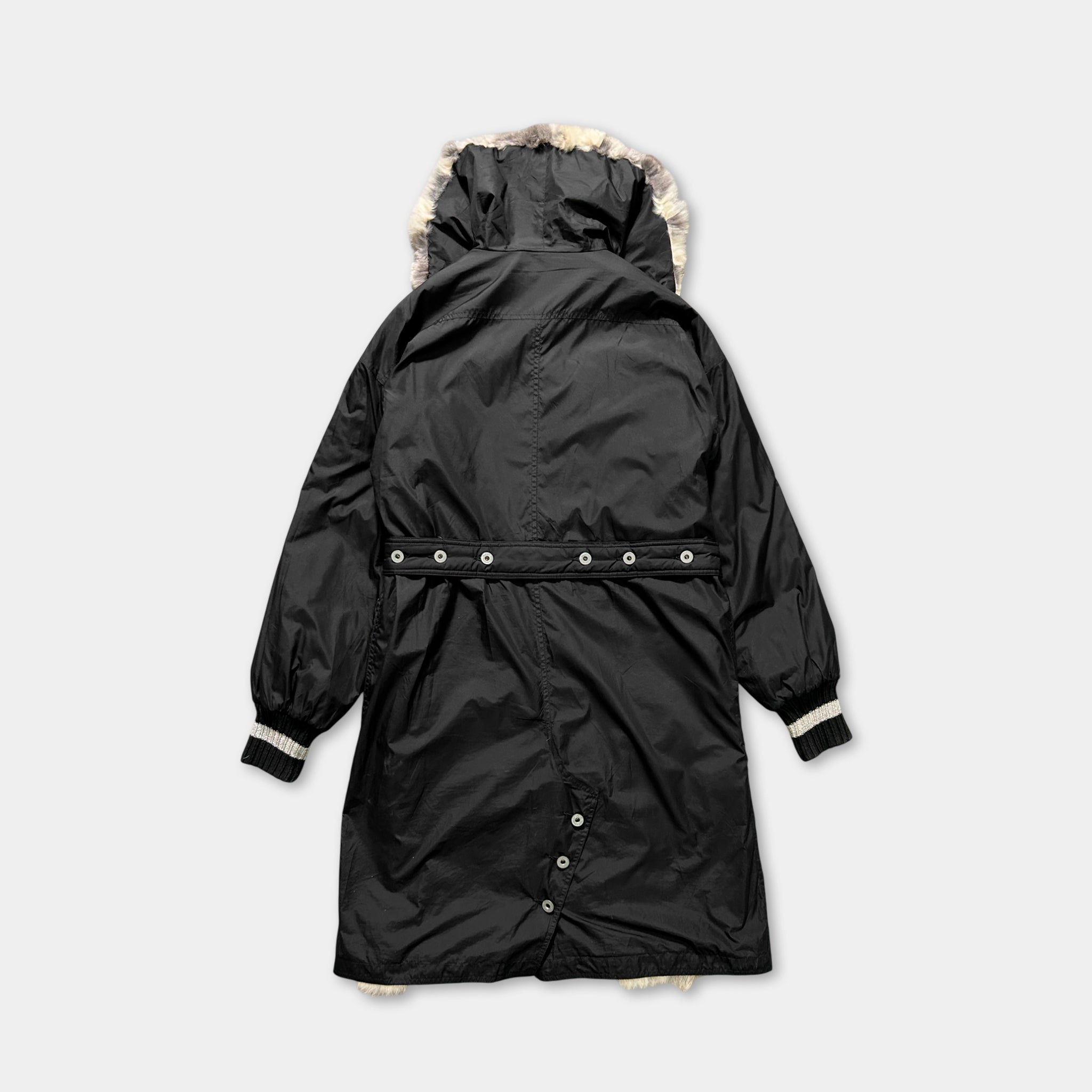 Dolce & Gabbana Fur Parka Black
