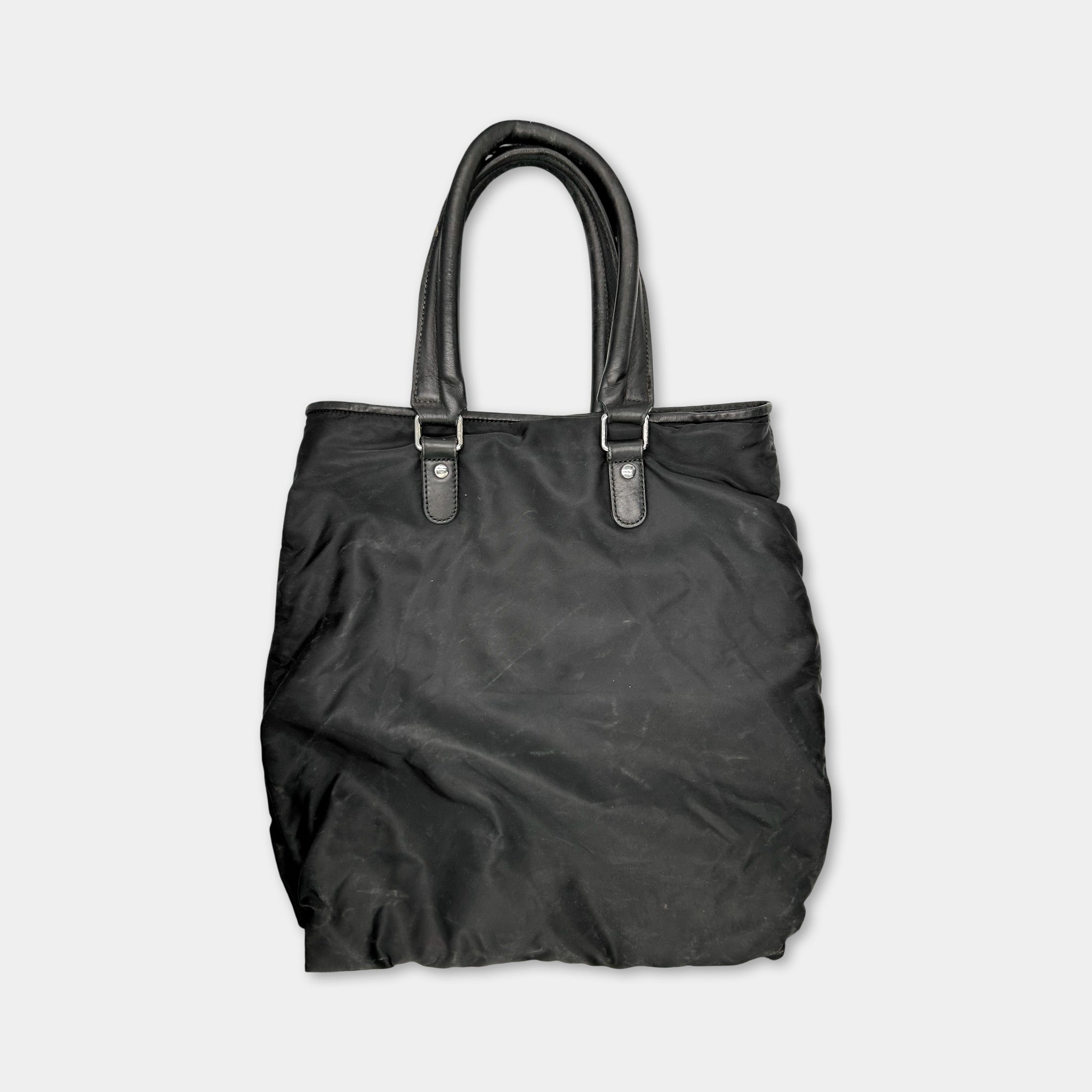 Dolce & Gabbana Black Nylon Leather Bag