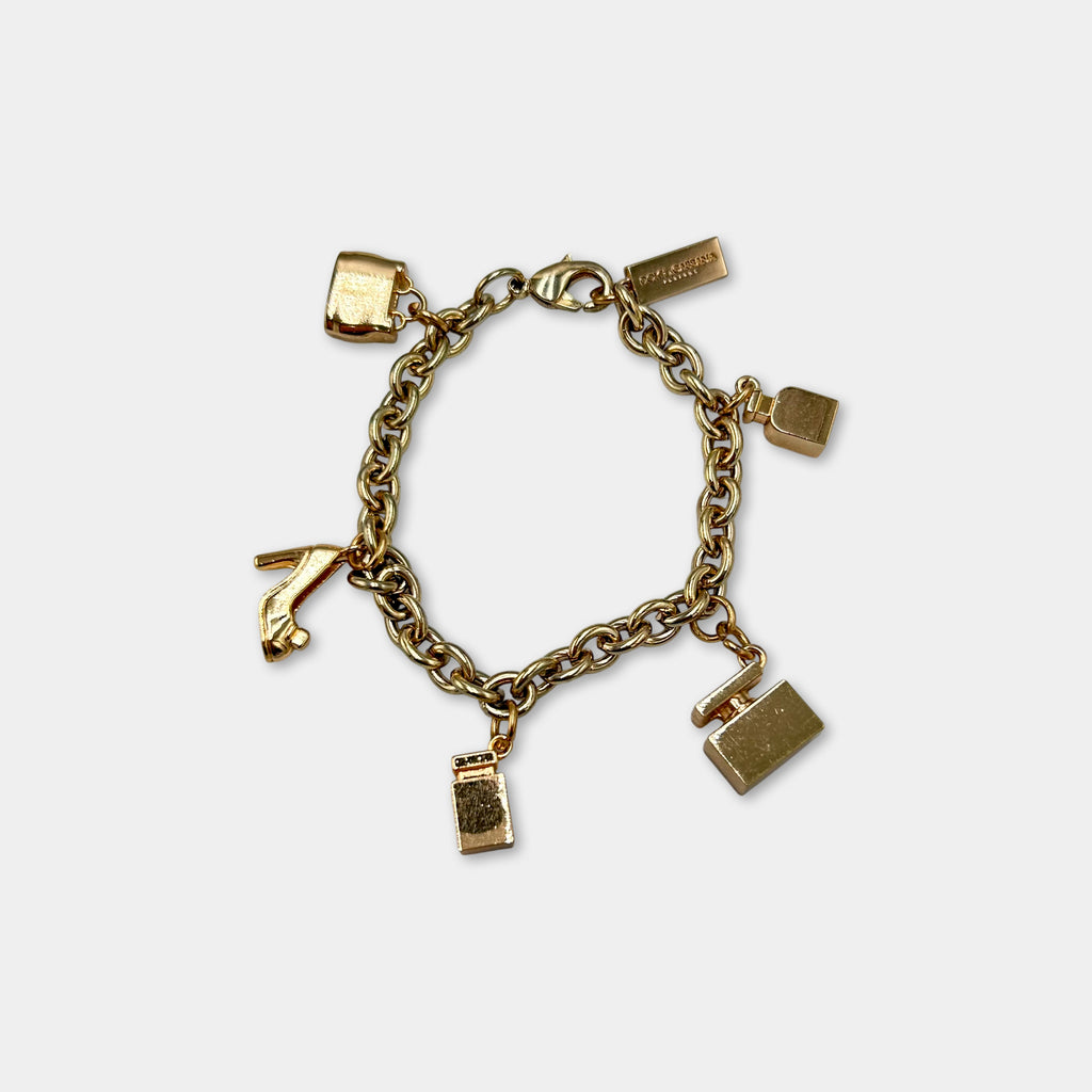 Dolce & Gabbana Boutique Gold Charm Bracelet