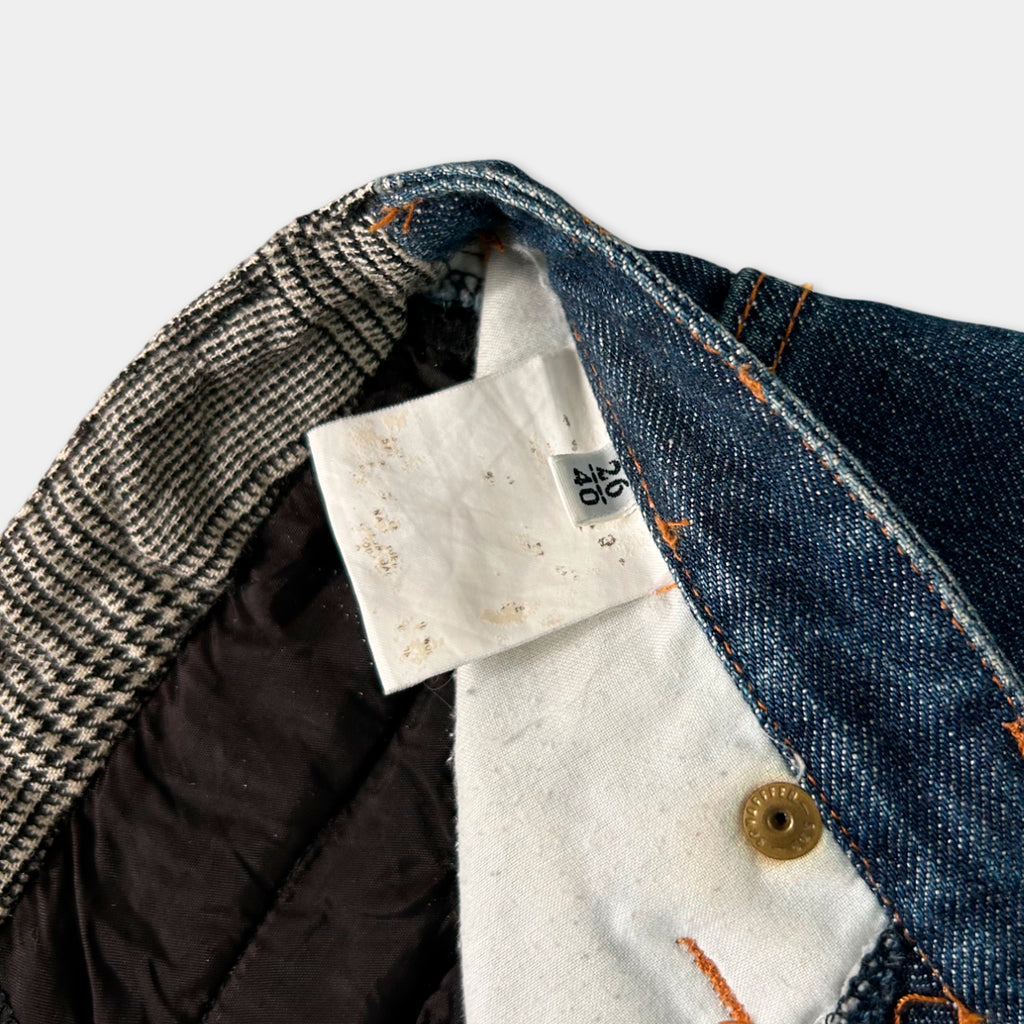 Dolce & Gabbana Checkered And Denim Matching Set