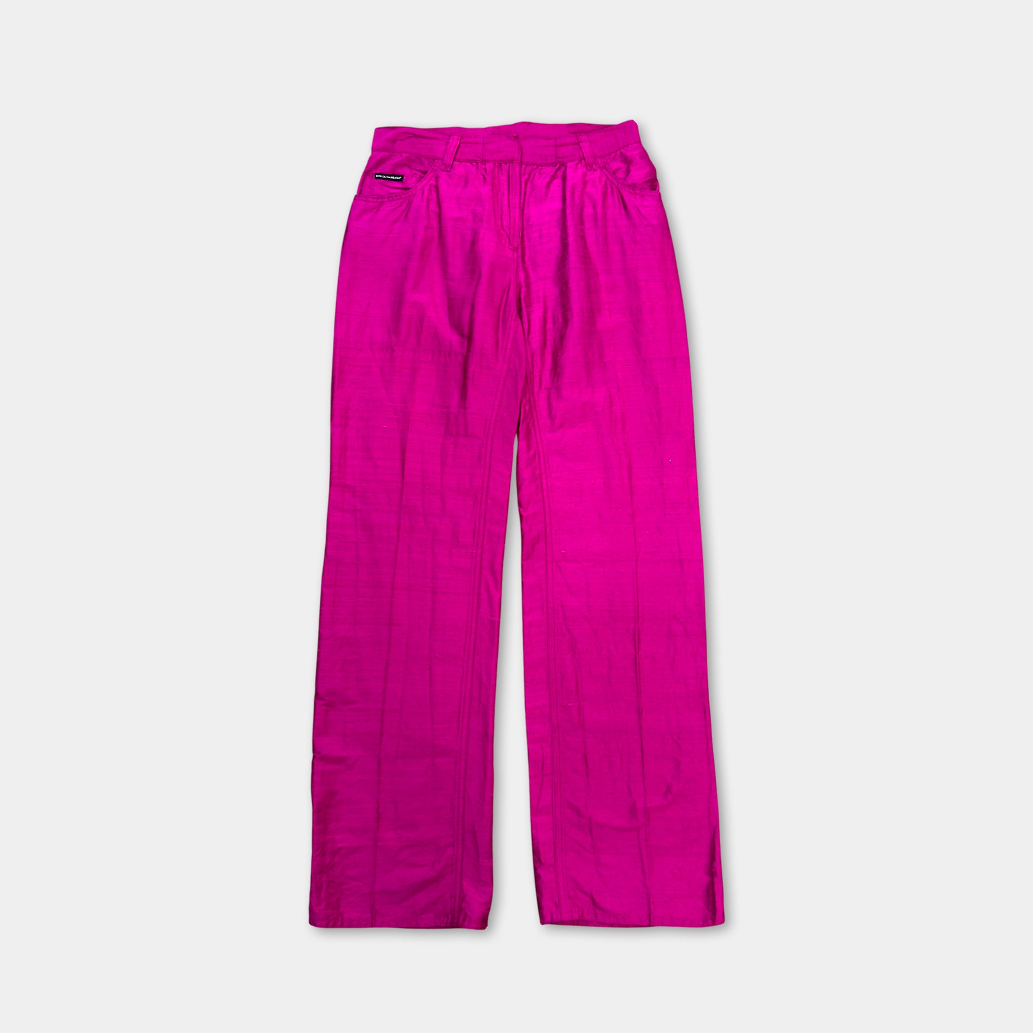 Dolce & Gabbana 2000's Pink Silk Pants