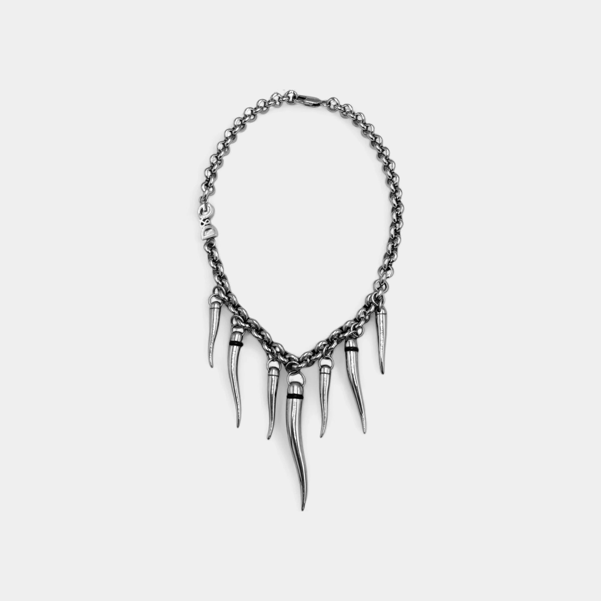 Dolce & Gabbana Multi-Horn Cornicello Charm Chain Necklace