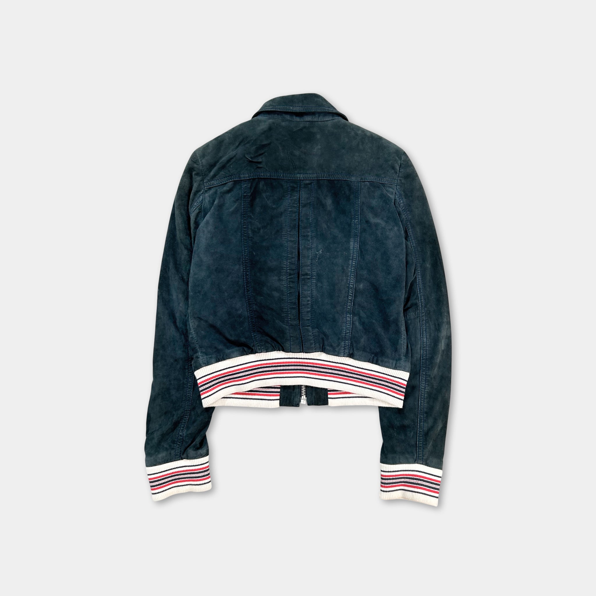 Dolce & Gabbana 2000's Navy Suede Jacket