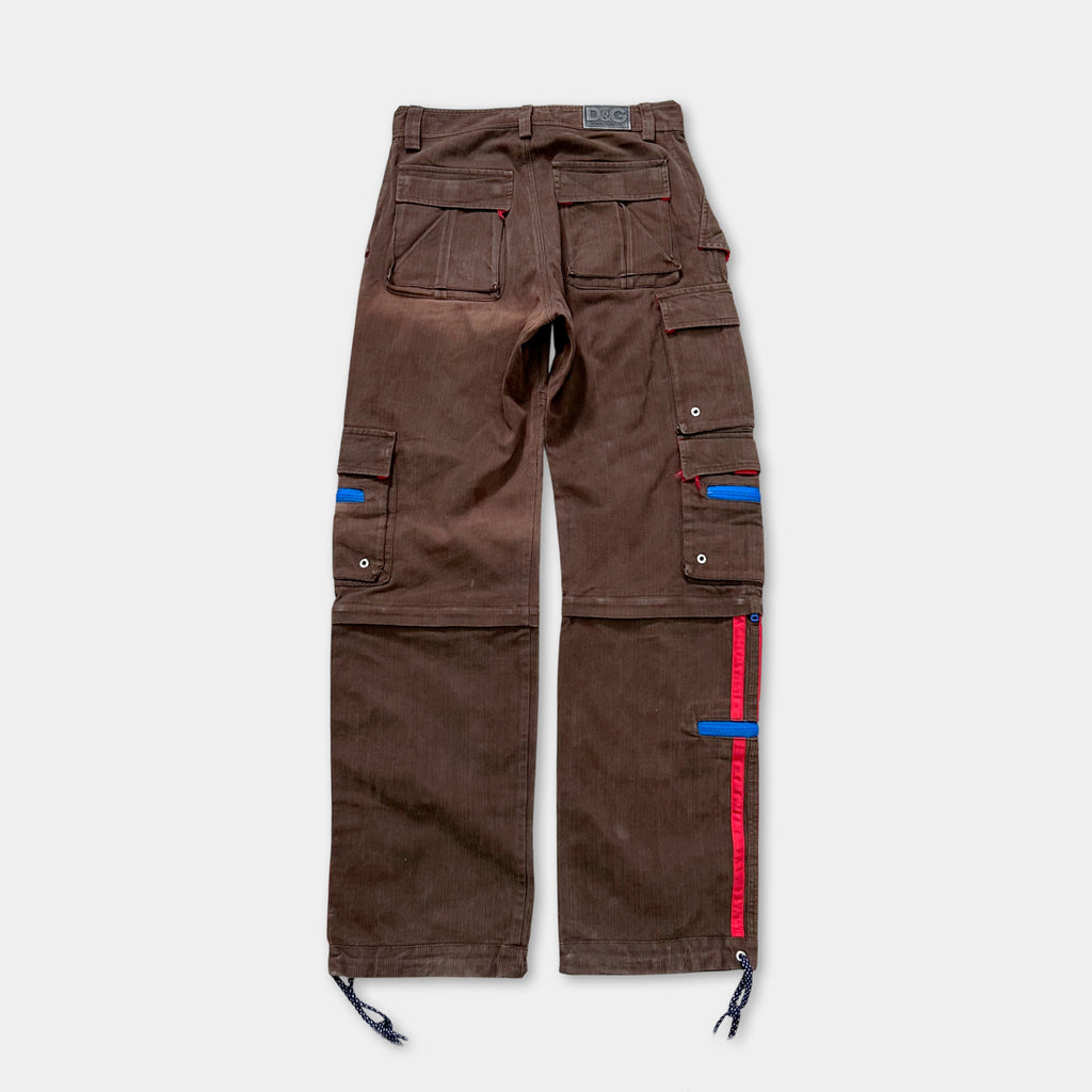 Dolce & Gabbana Corduroy Brown Cargo Pants