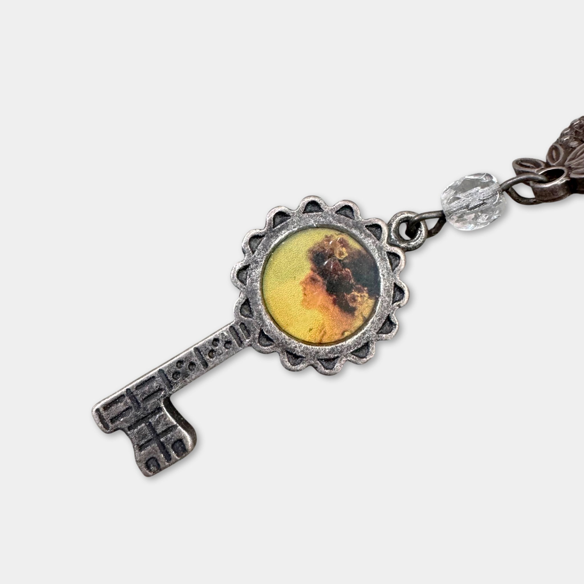 Dolce & Gabbana Vintage Antique Silver Key Earrings