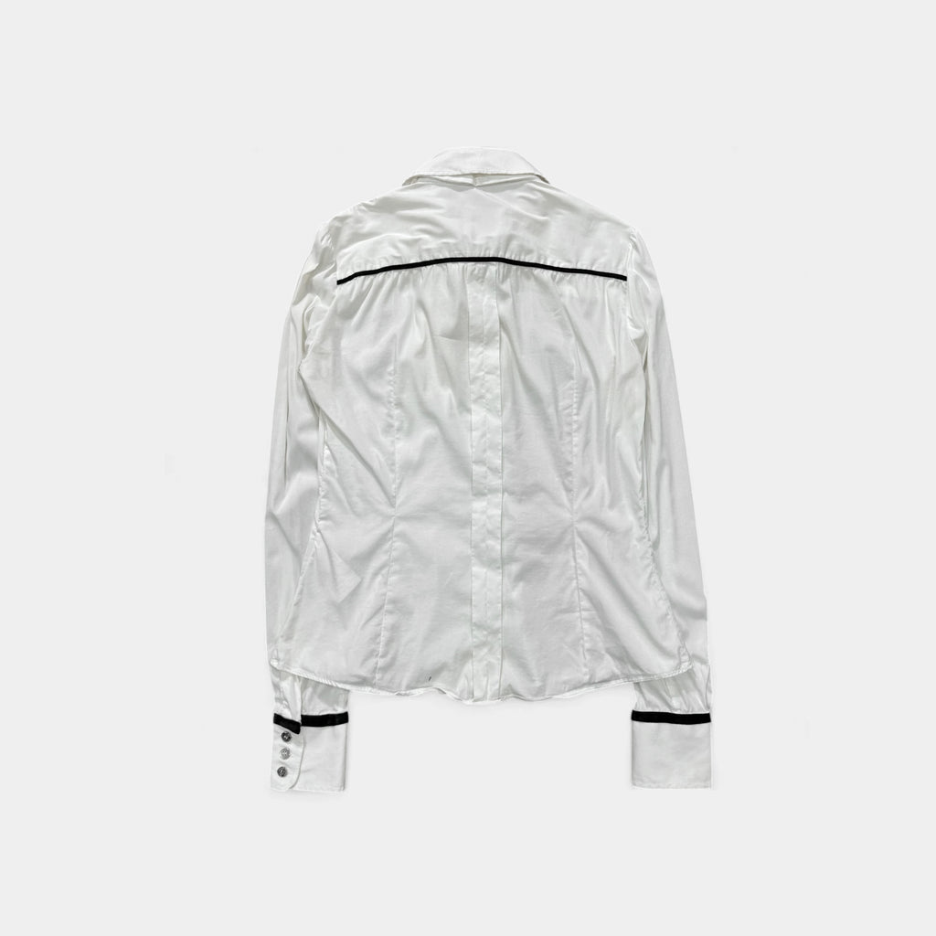 Dolce & Gabbana Bow Collar Button Shirt Blouse