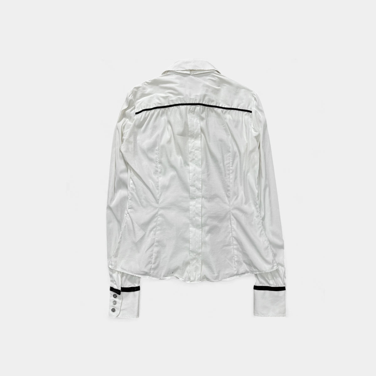Dolce & Gabbana Bow Collar Button Shirt Blouse