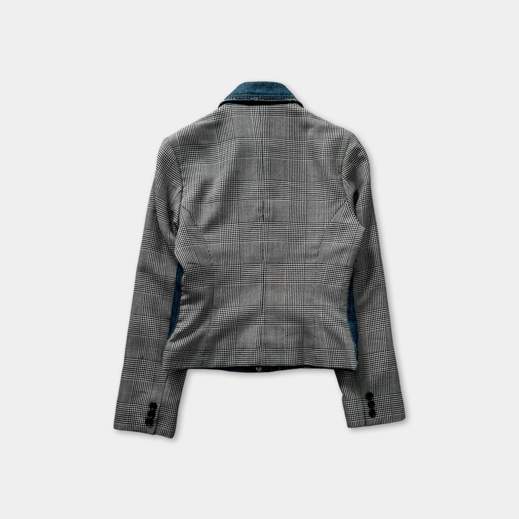 Dolce & Gabbana Checkered And Denim Matching Set