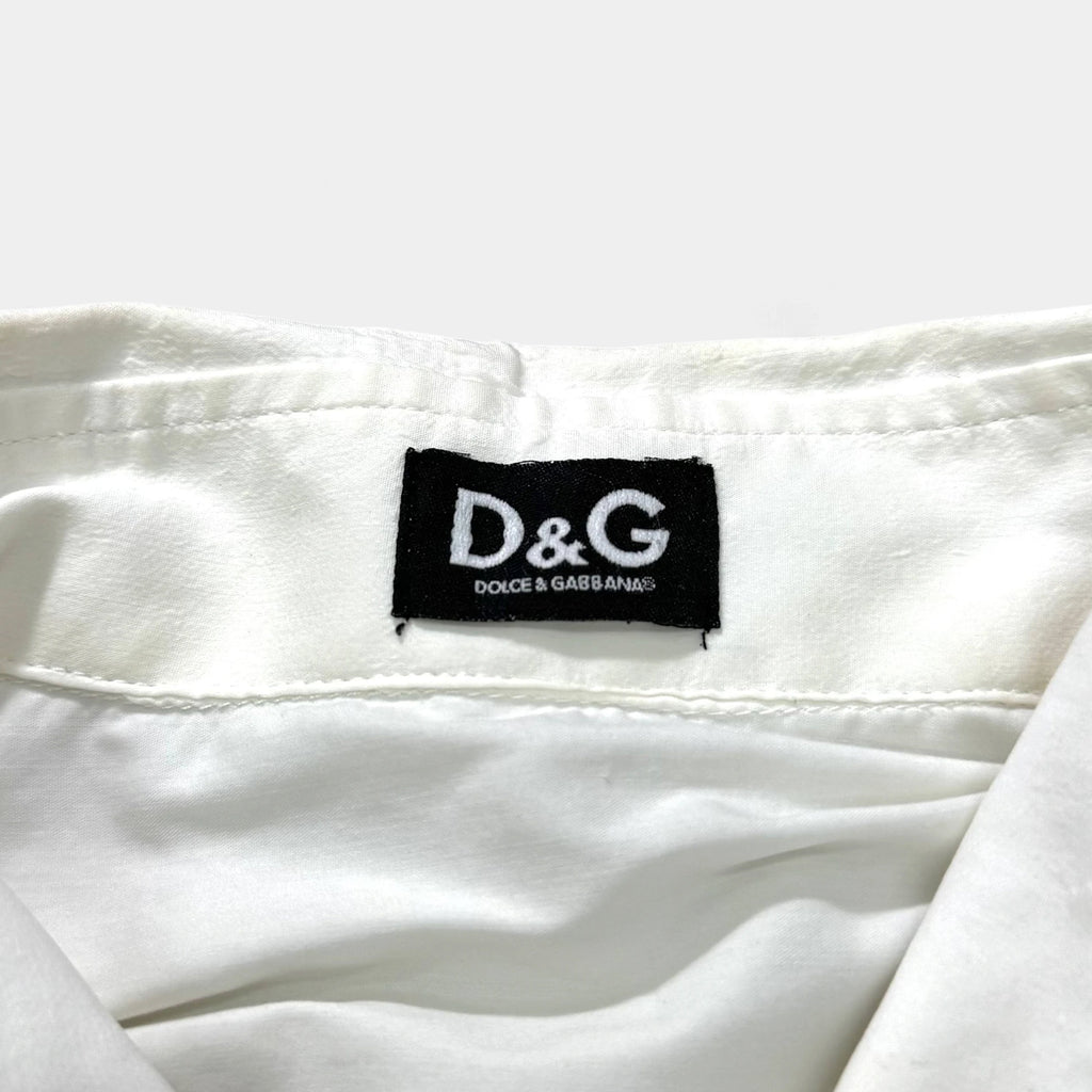 Dolce & Gabbana Bow Collar Button Shirt Blouse