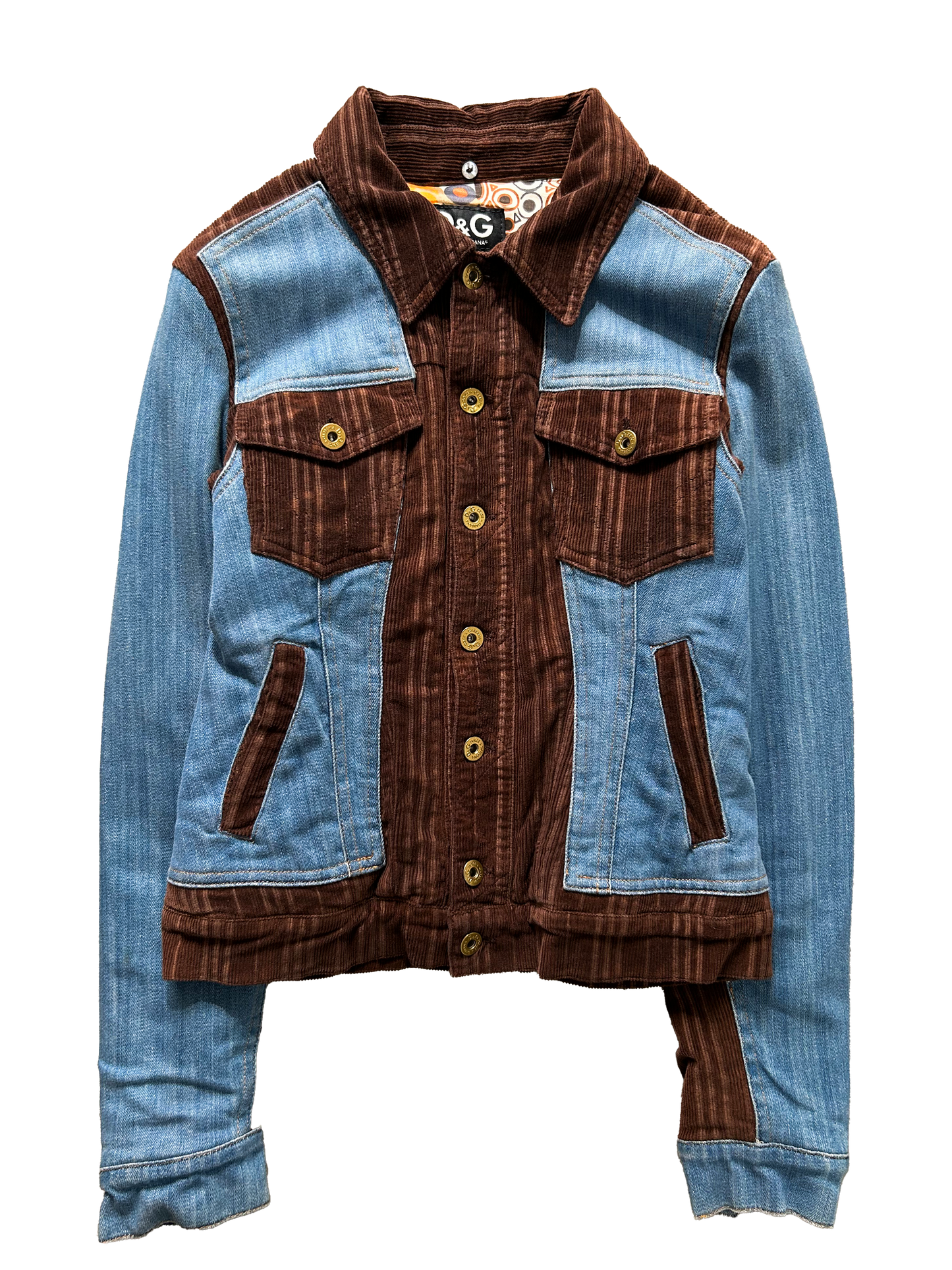 Dolce & Gabbana Denim & Corduroy Jacket