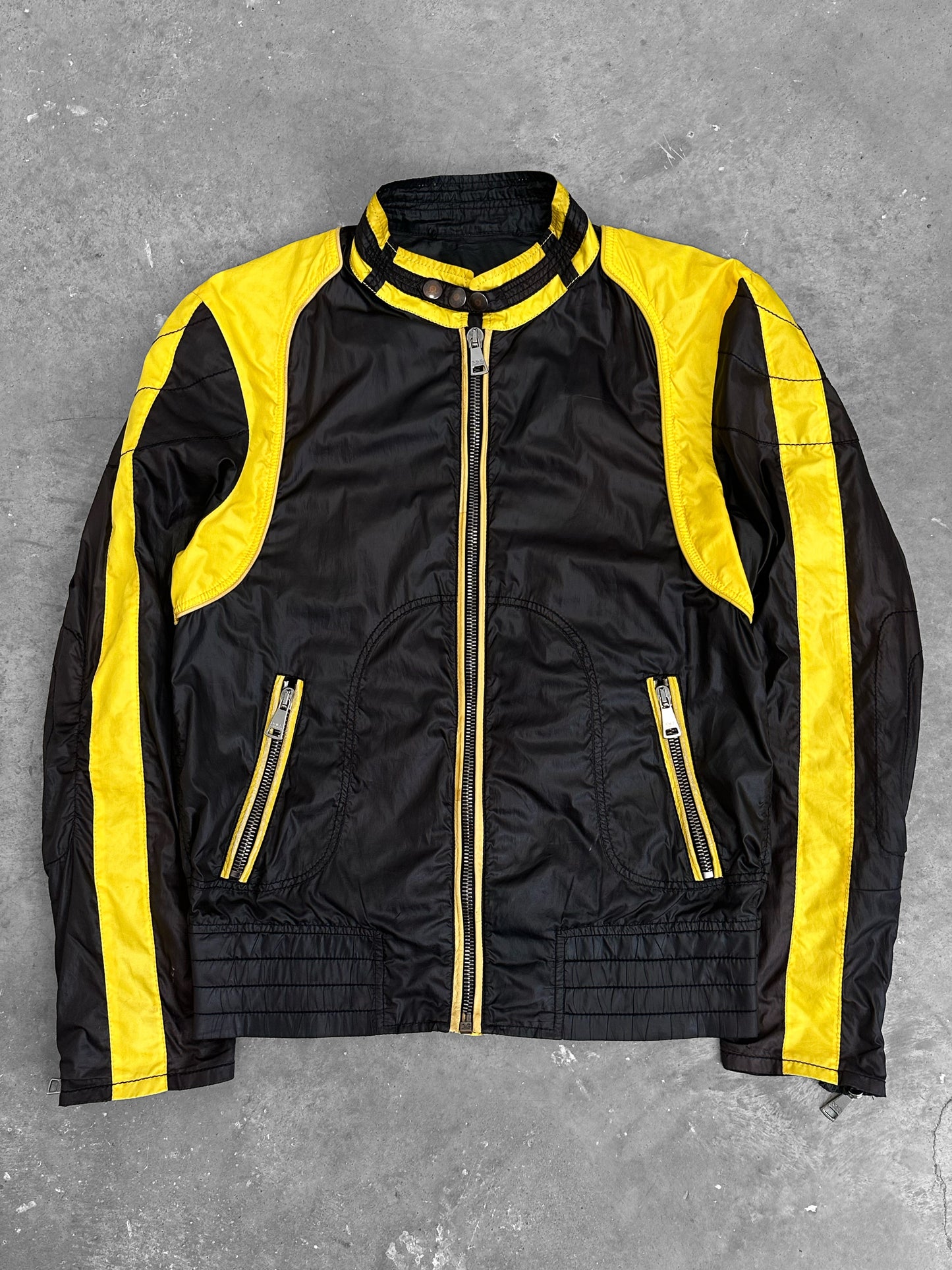 Dolce & Gabbana 2000's Leather and Nylon Jacket (S)