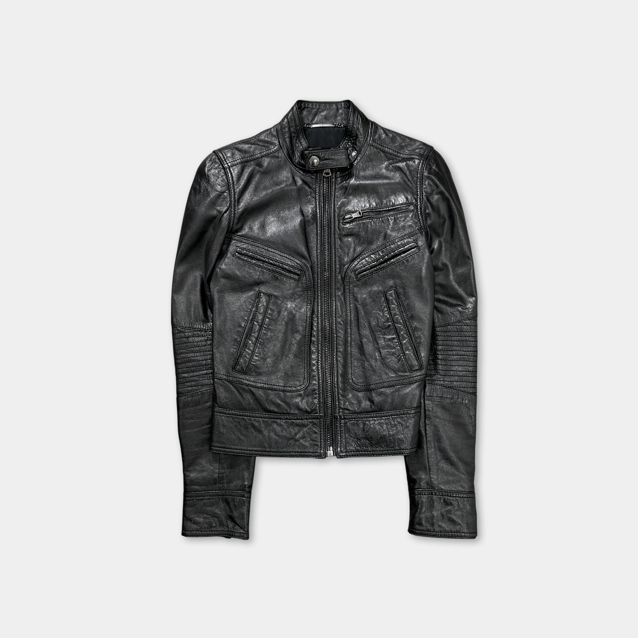 Dolce & Gabbana Black Leather Jacket
