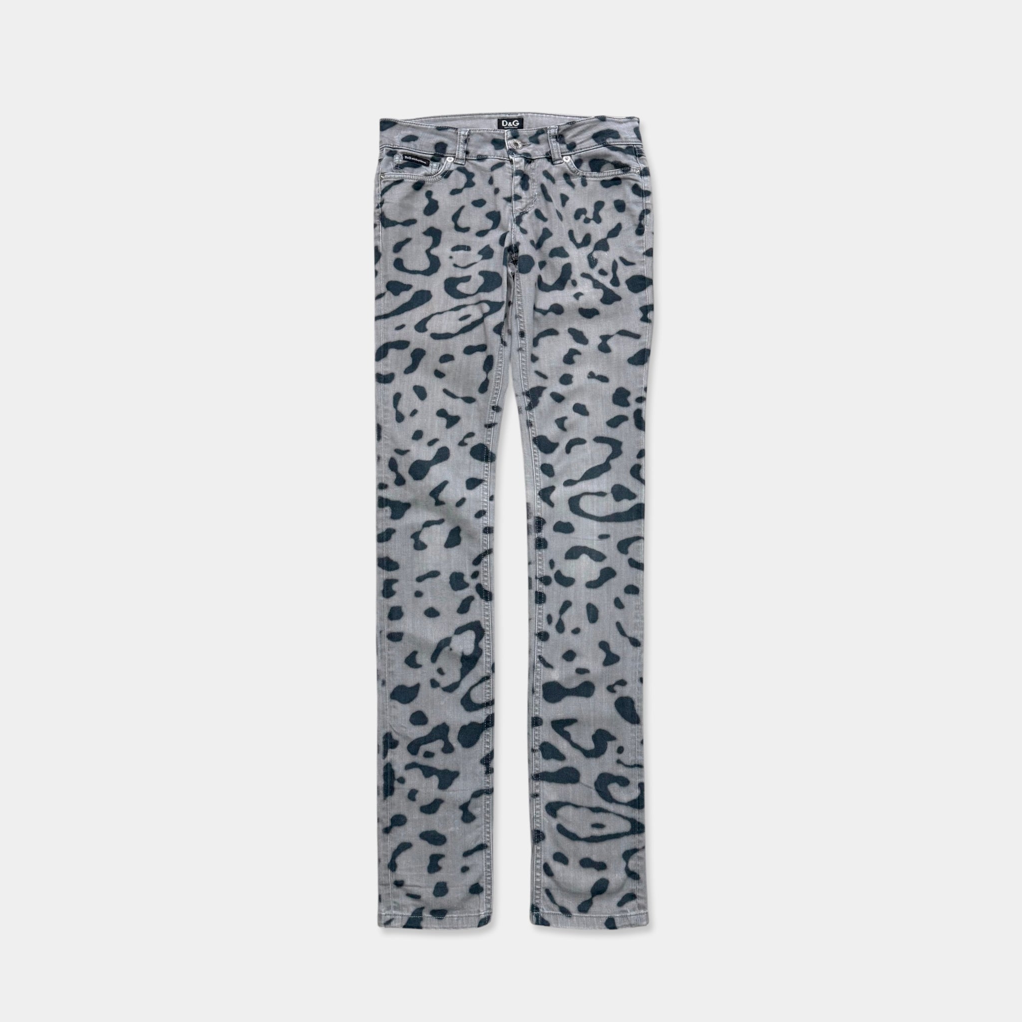 Dolce & Gabbana Skinny Leopard Print Jeans