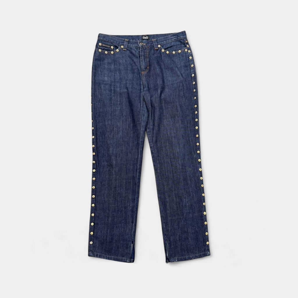 Dolce & Gabbana Studded Denim Jeans
