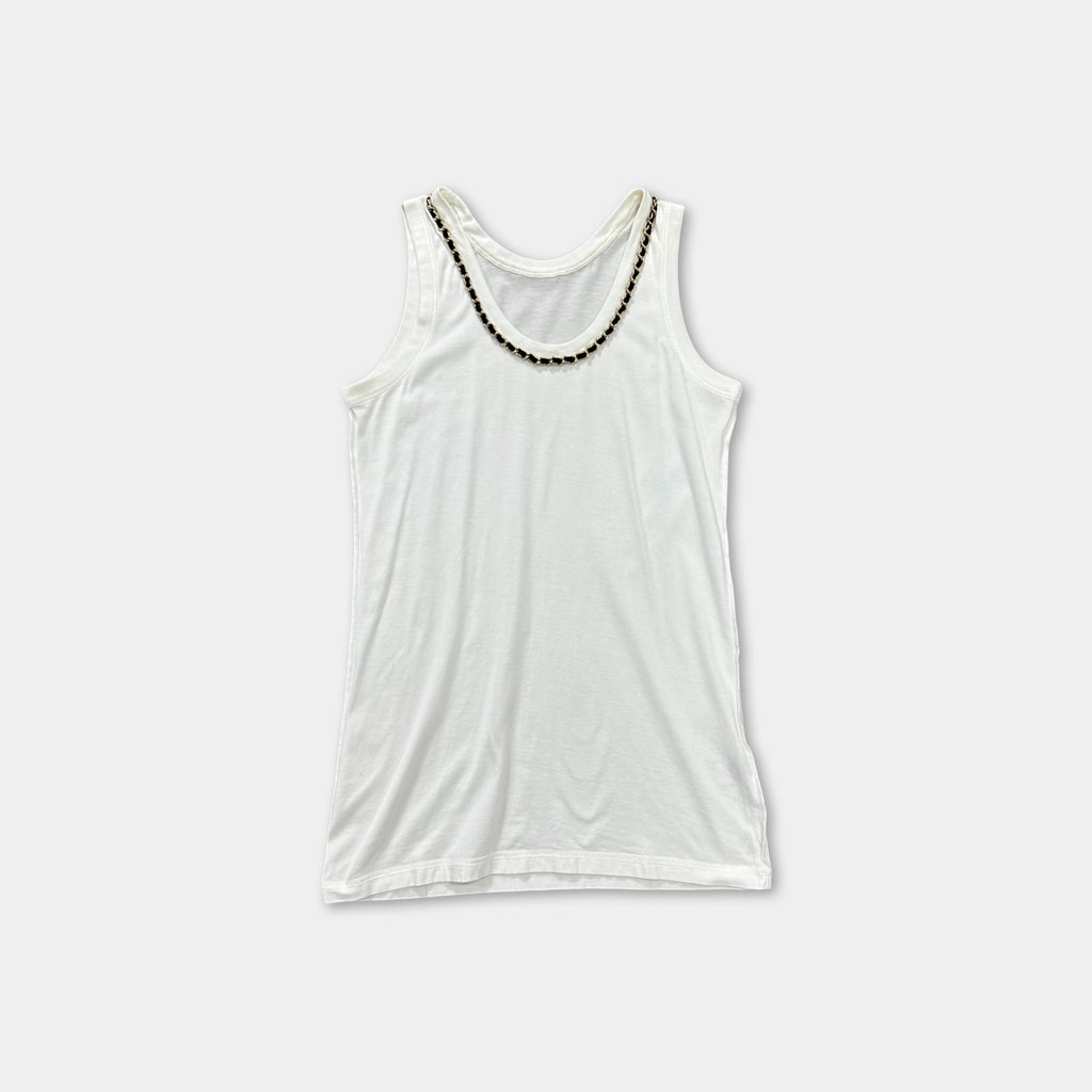 Dolce & Gabbana Metallic Gold Tank Top