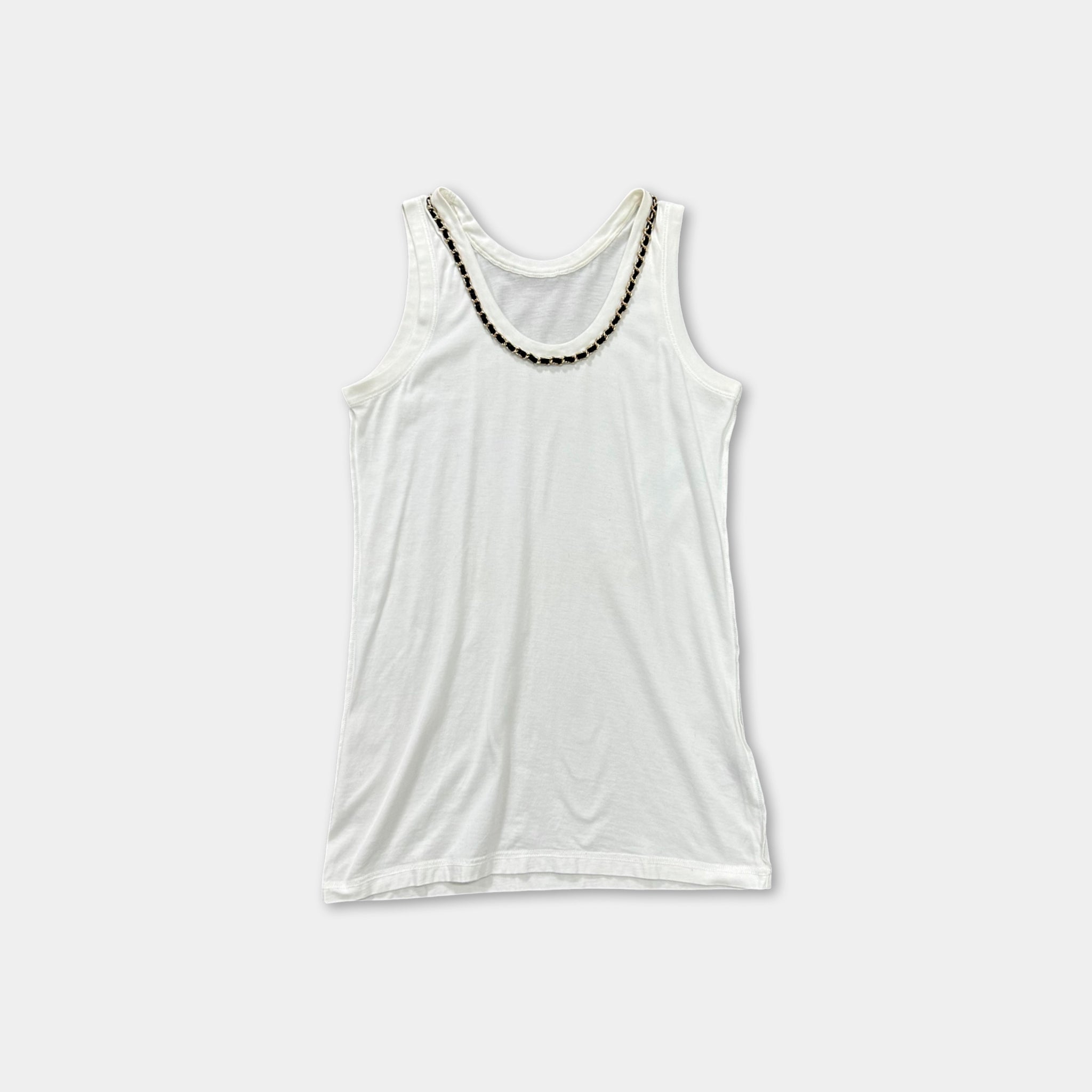 Dolce & Gabbana Metallic Gold Tank Top