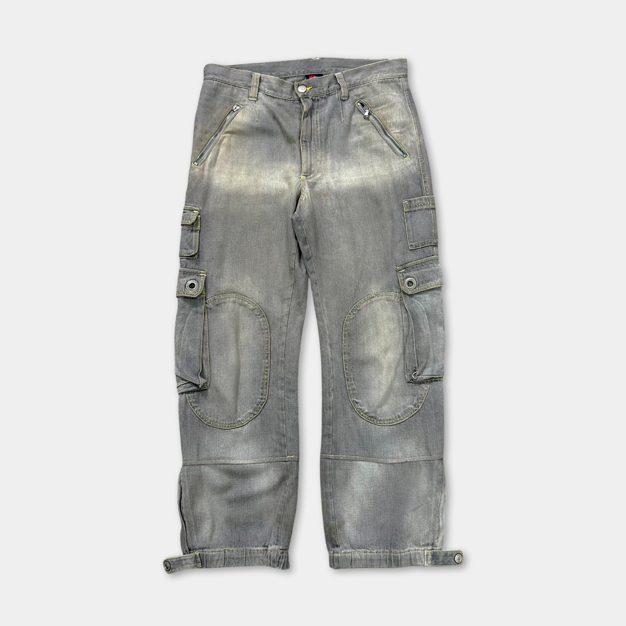 Dolce & Gabbana Grey Washed Cargo Pants