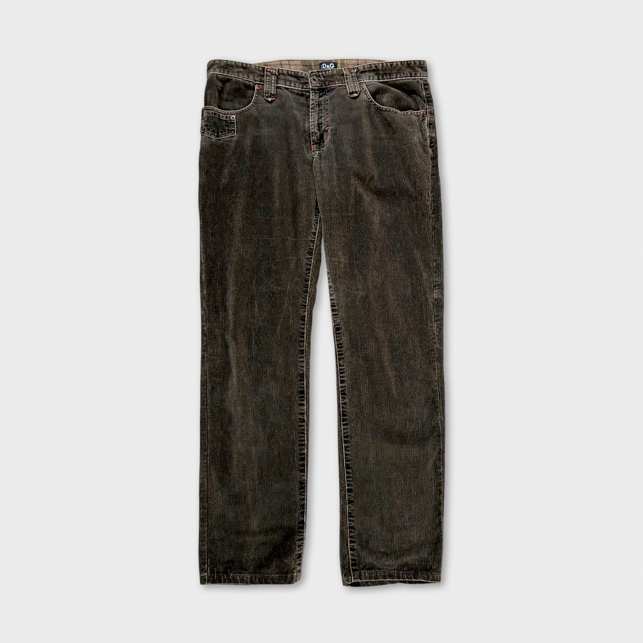 Dolce & Gabbana Brown Corduroy Pants
