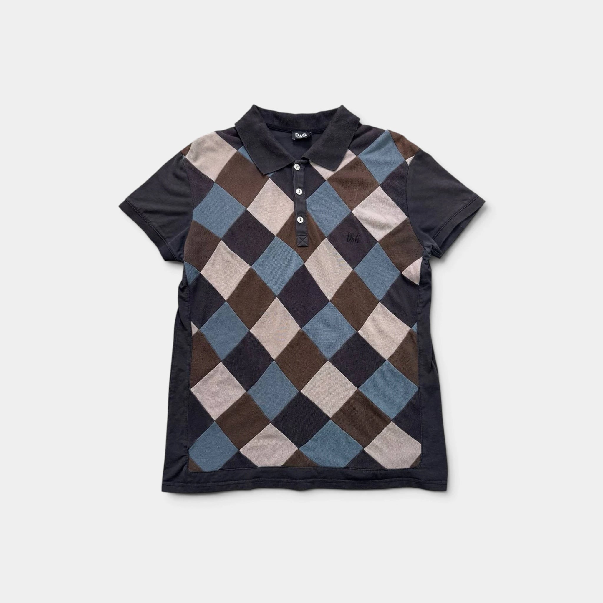 Dolce & Gabbana Patchwork Polo Shirt