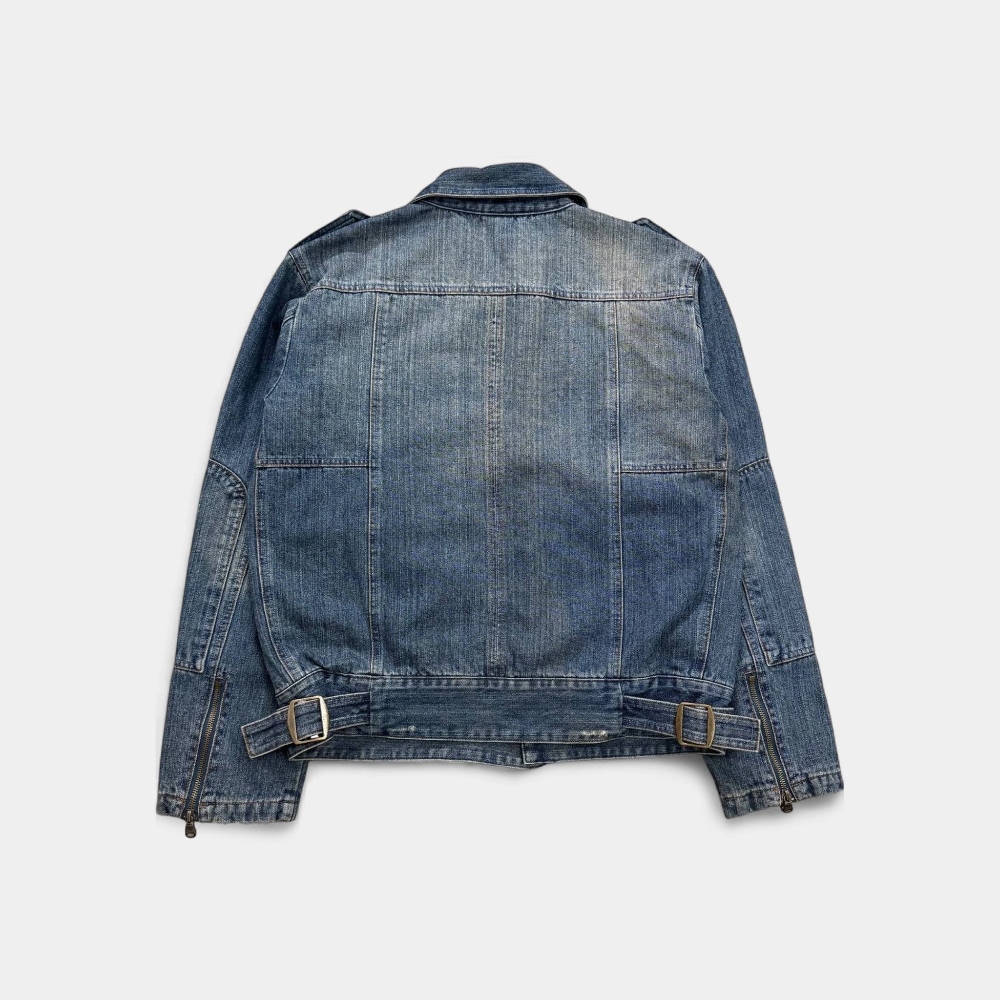 Dolce & Gabbana 2000s Heavy Wash Denim Jacket Blue