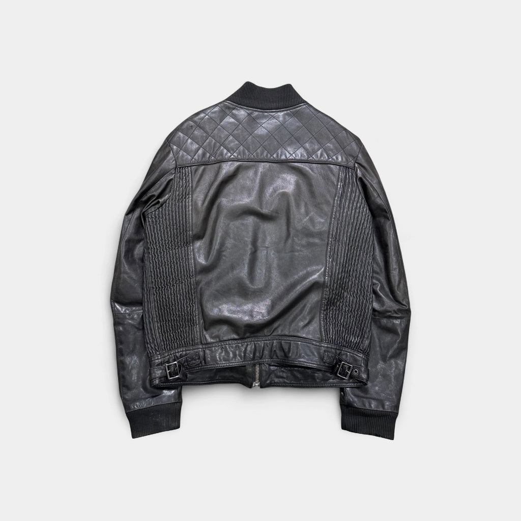 Dolce & Gabbana Quilted Leather Bomber Jacket
