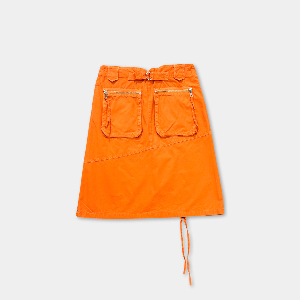 Dolce & Gabbana 2000s Cargo Orange Skirt