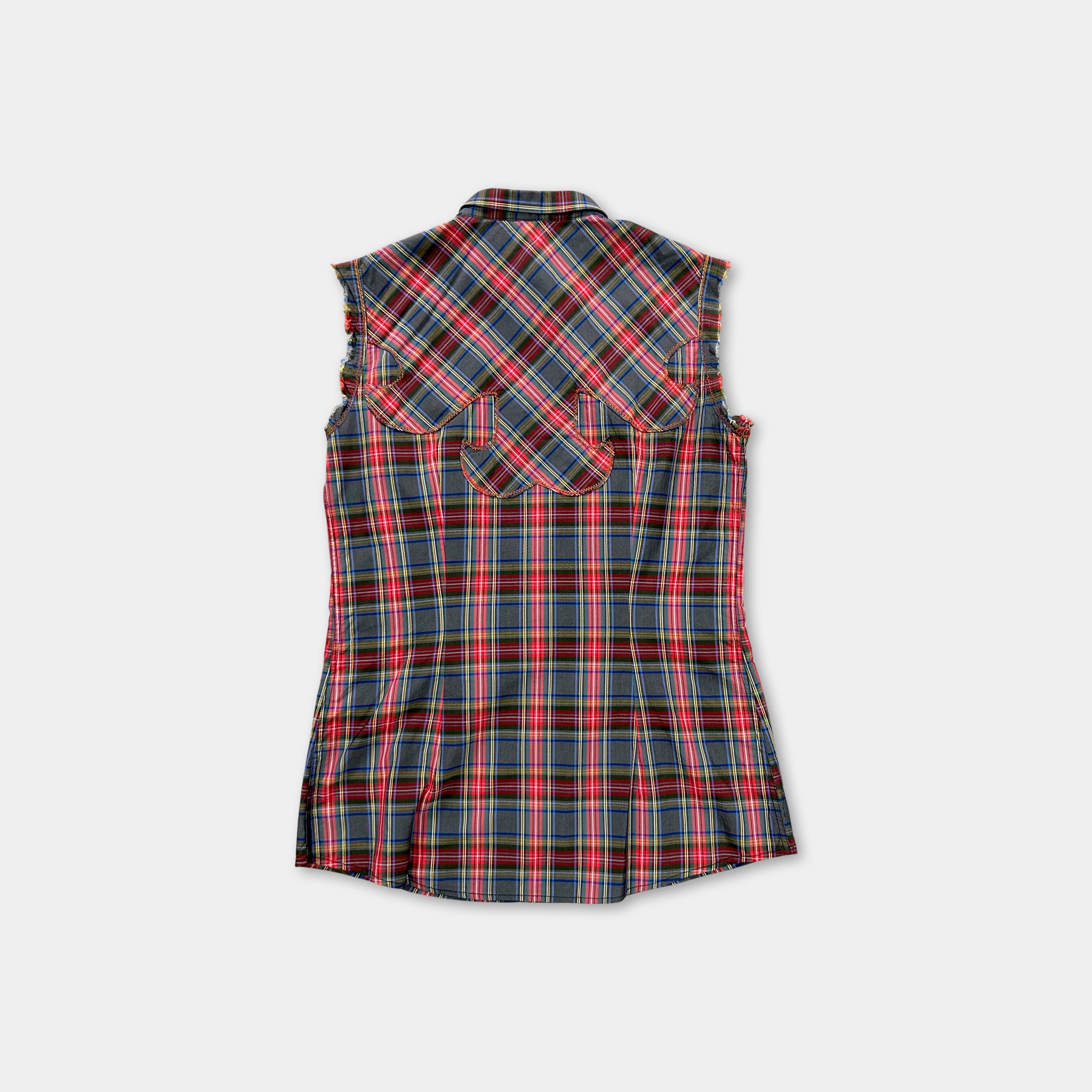 Dolce & Gabbana Western Style Tartan Pattern Shirt