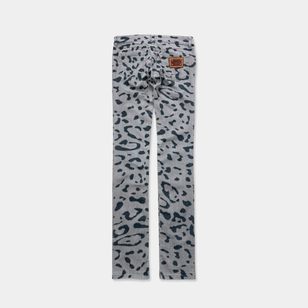 Dolce & Gabbana Skinny Leopard Print Jeans