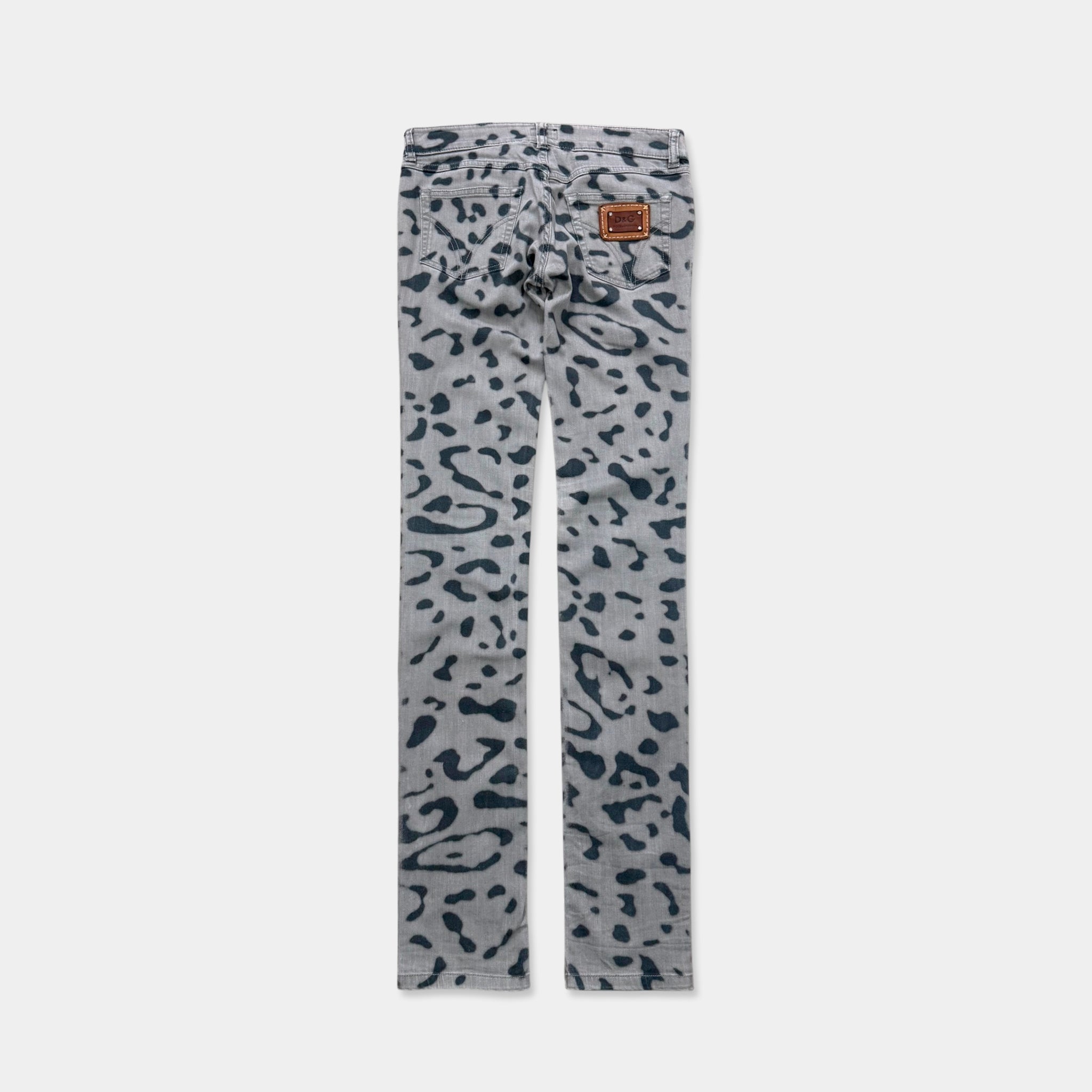 Dolce & Gabbana Skinny Leopard Print Jeans