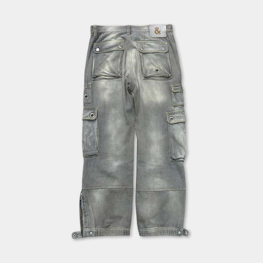 Dolce & Gabbana Grey Washed Cargo Pants