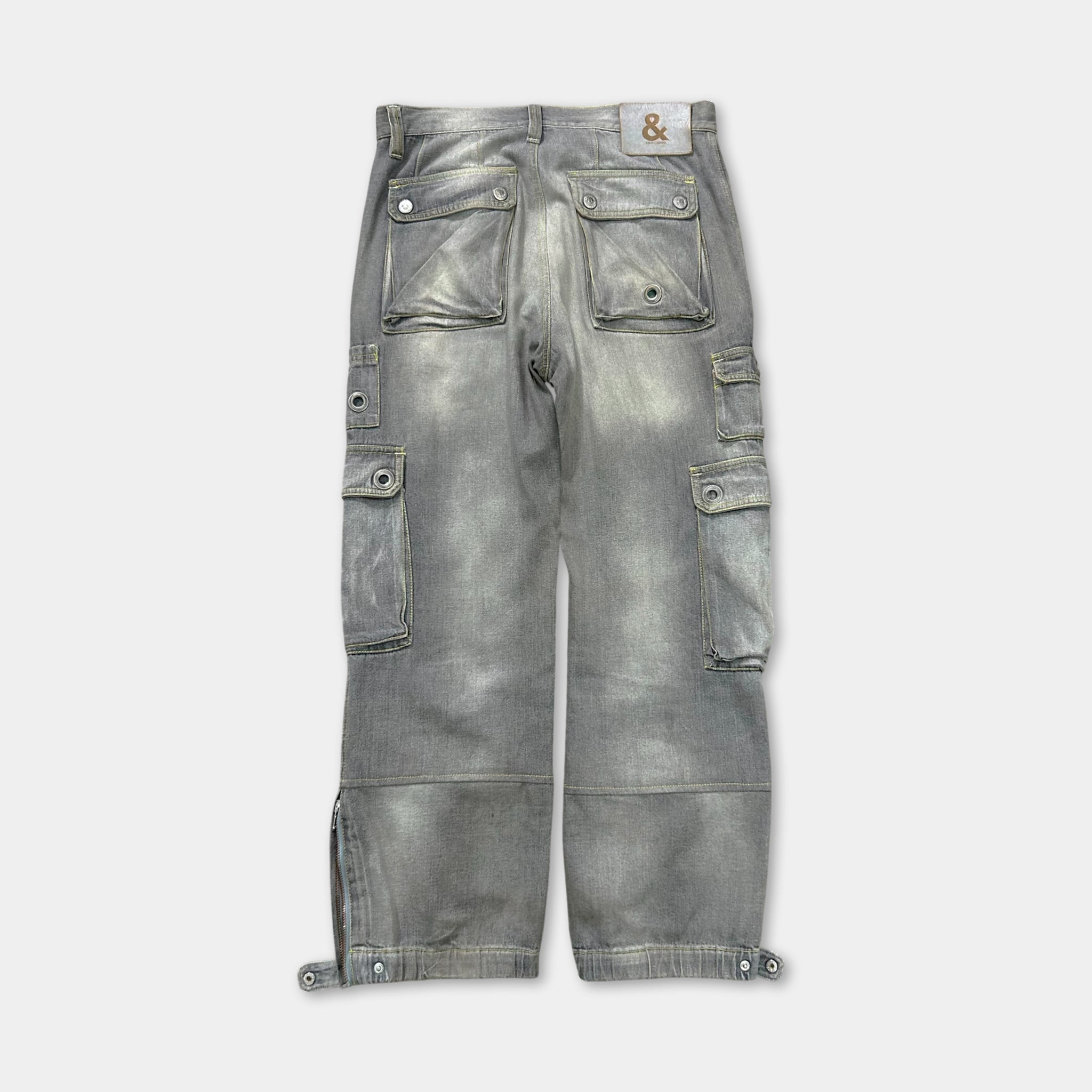 Dolce & Gabbana Grey Washed Cargo Pants