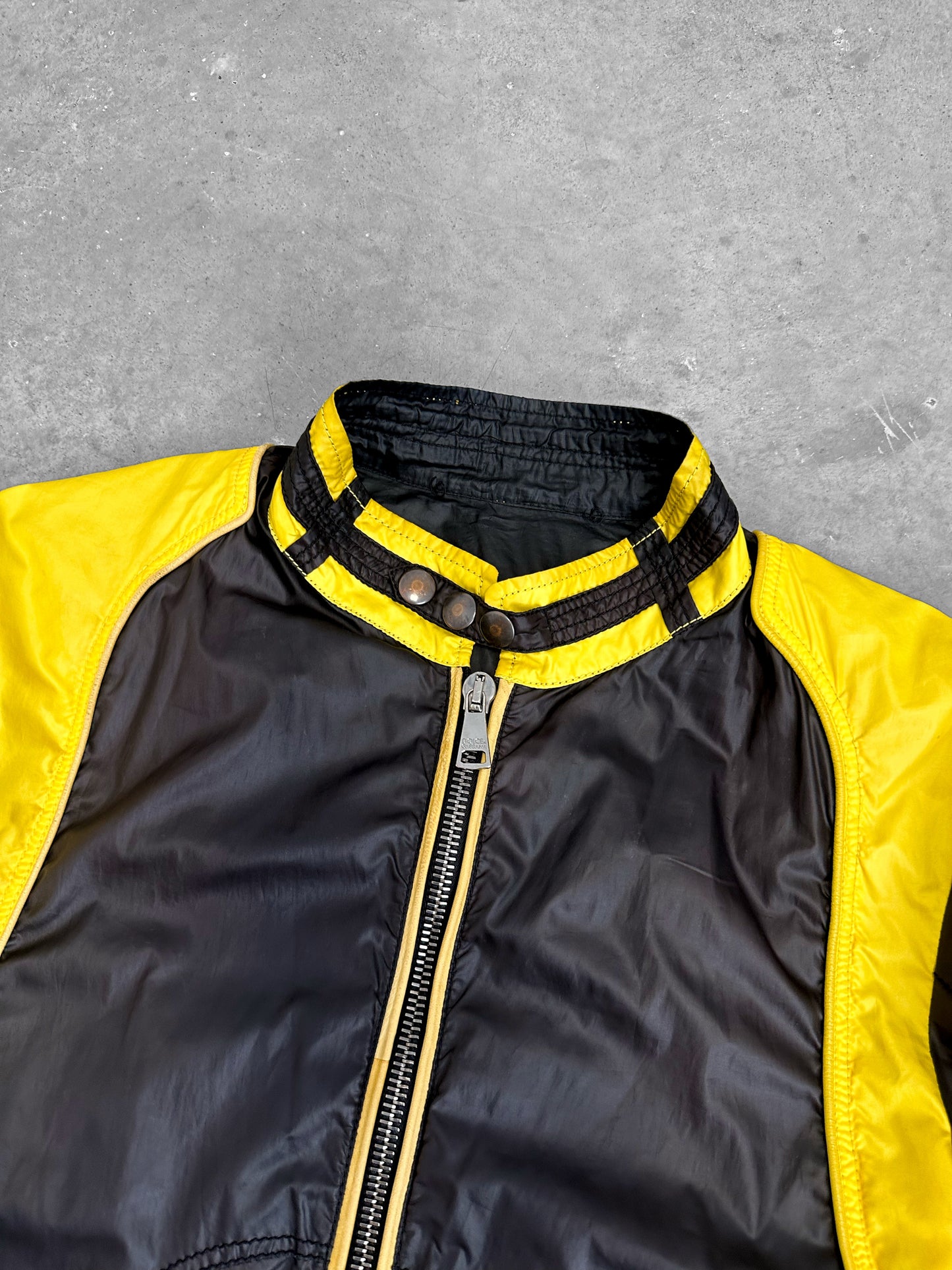 Dolce & Gabbana 2000's Leather and Nylon Jacket (S)