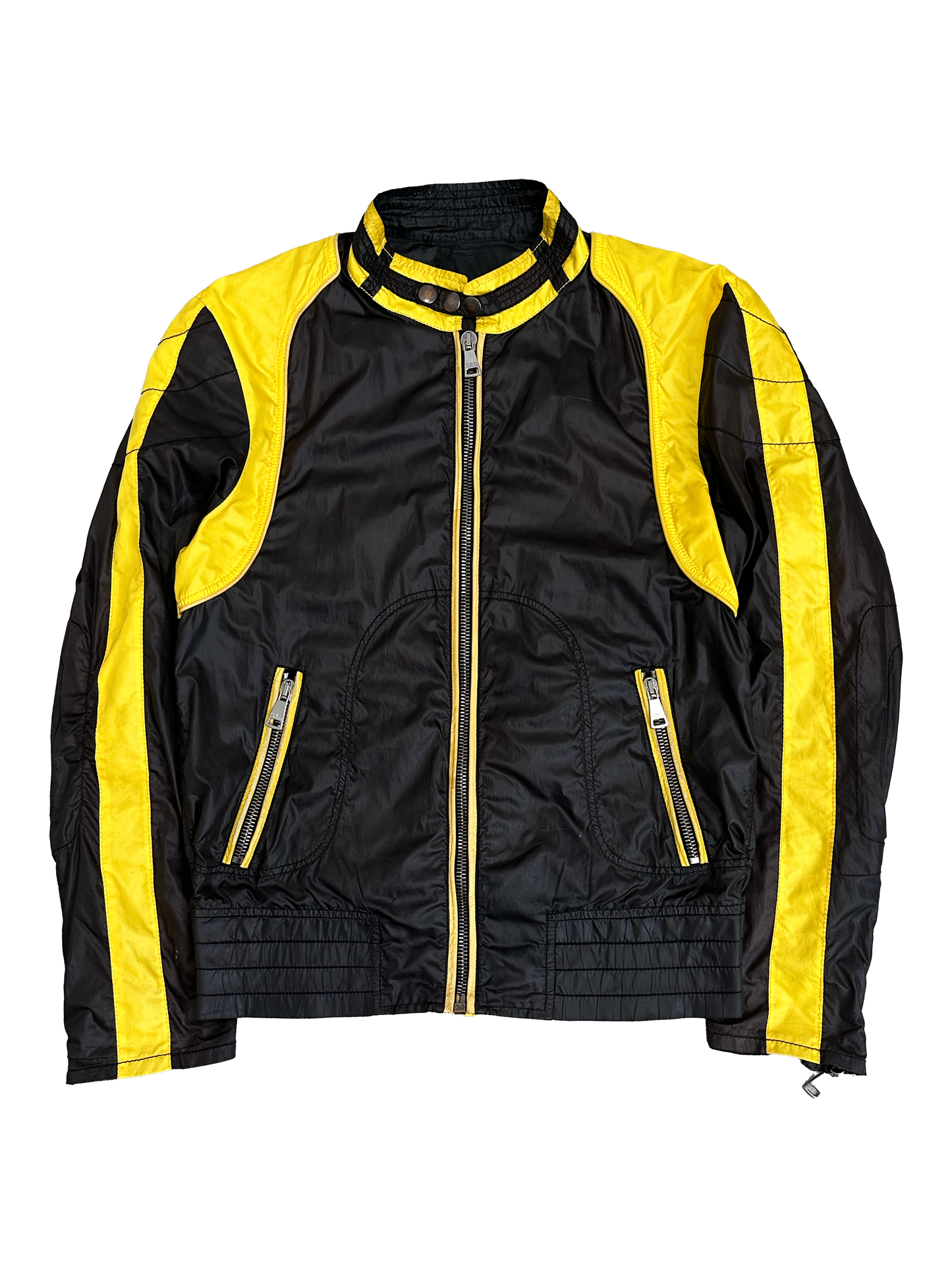 Dolce & Gabbana 2000's Leather and Nylon Jacket (S)