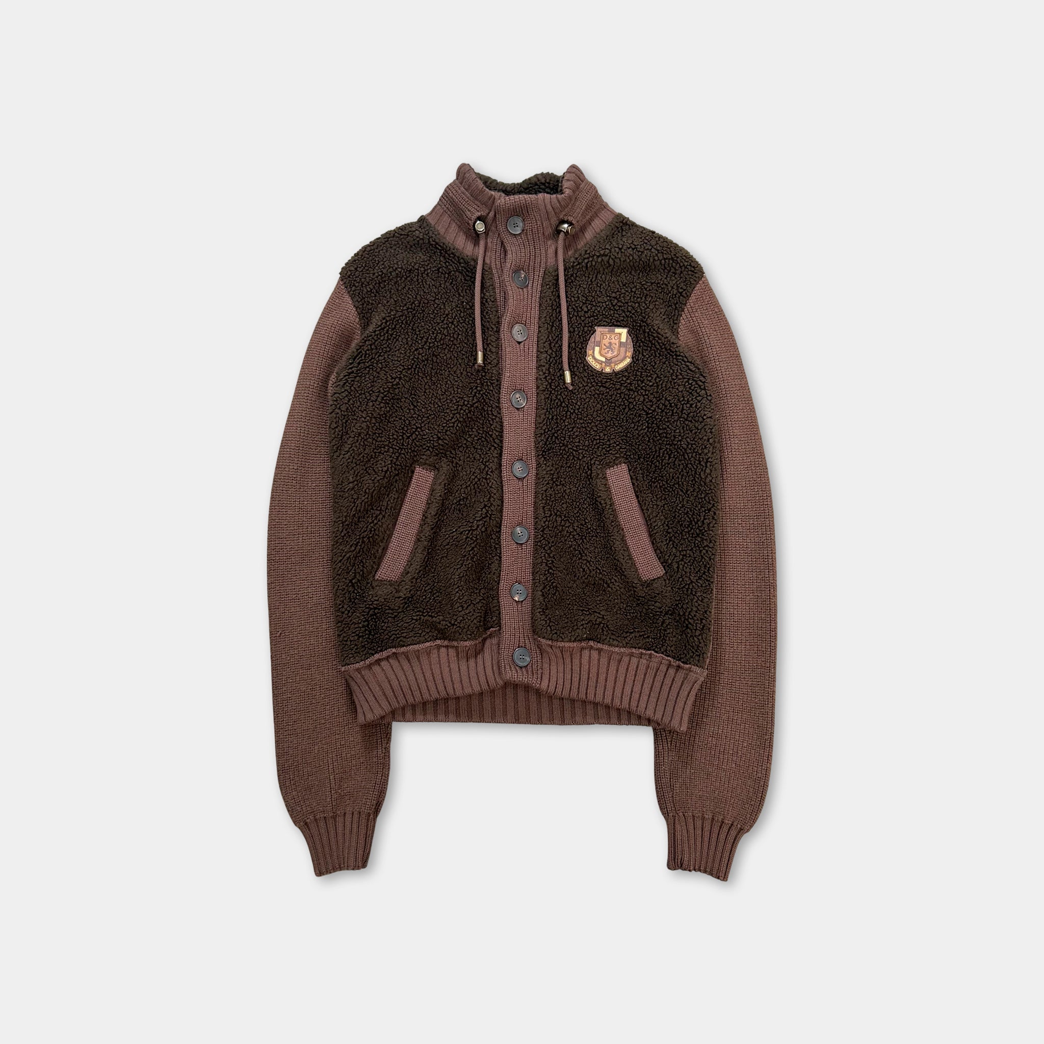 Dolce & Gabbana 2000's Brown Fleece Jacket