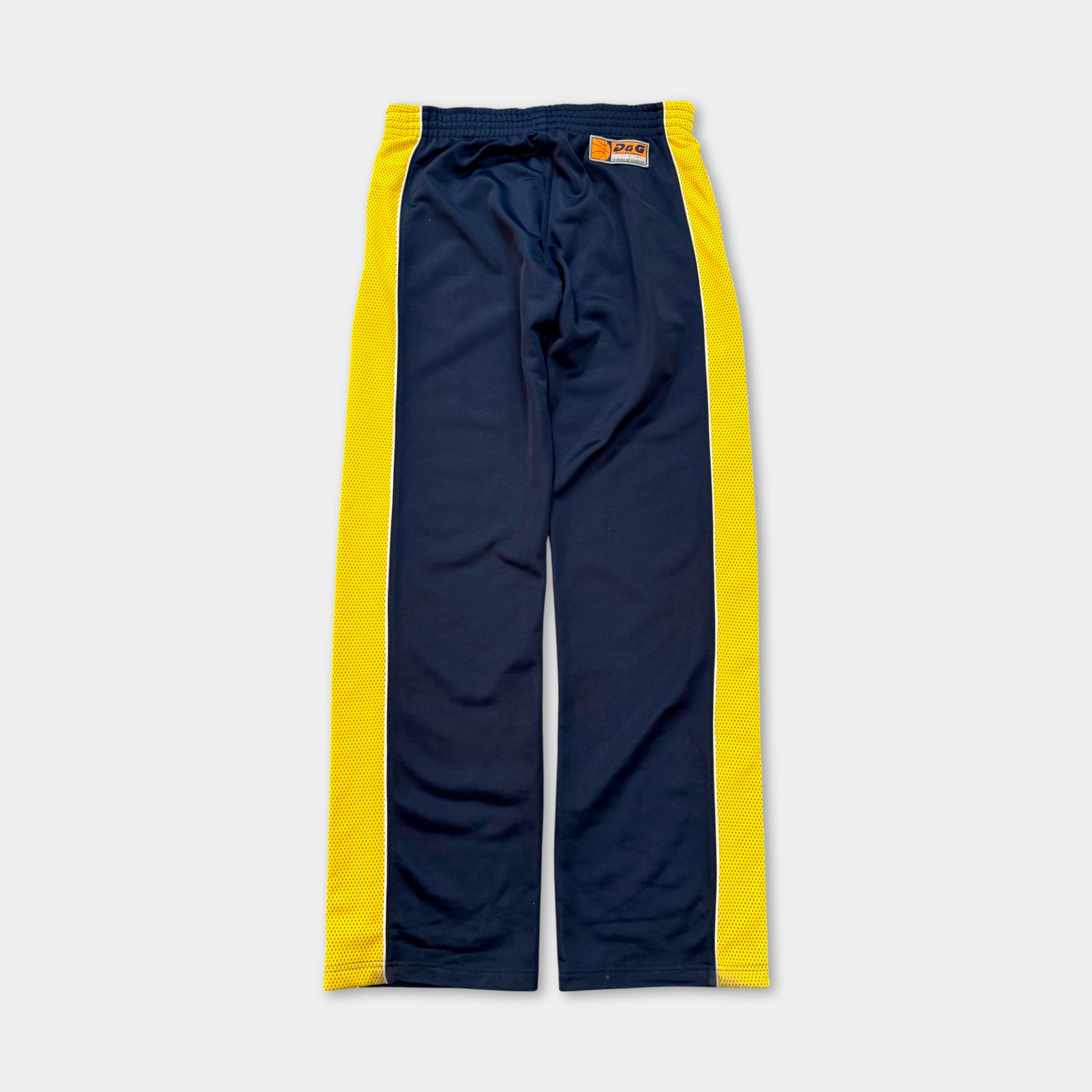 Dolce & Gabbana Sport Navy & Yellow Mesh Panel Track Pants