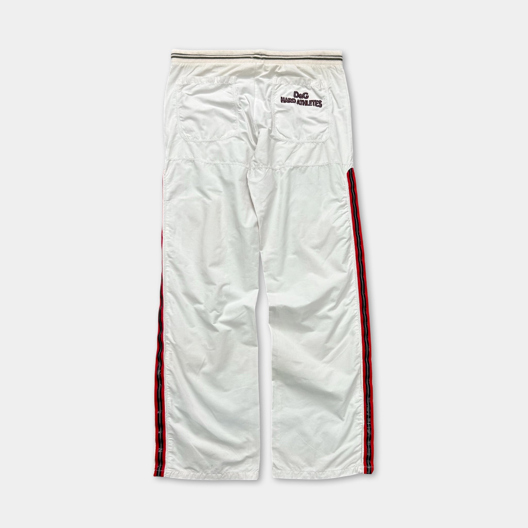 Dolce & Gabbana Track Pants White Nylon