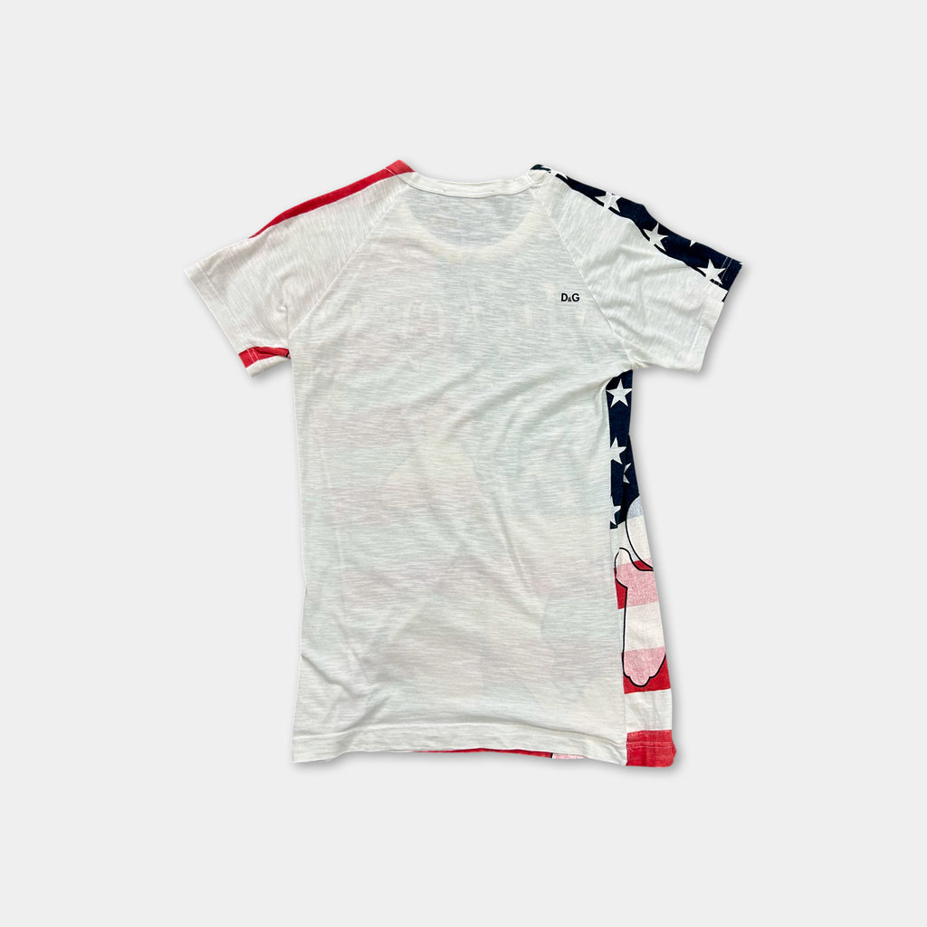 Dolce & Gabbana x Disney SS05 "Mickey '28" USA Flag Tee