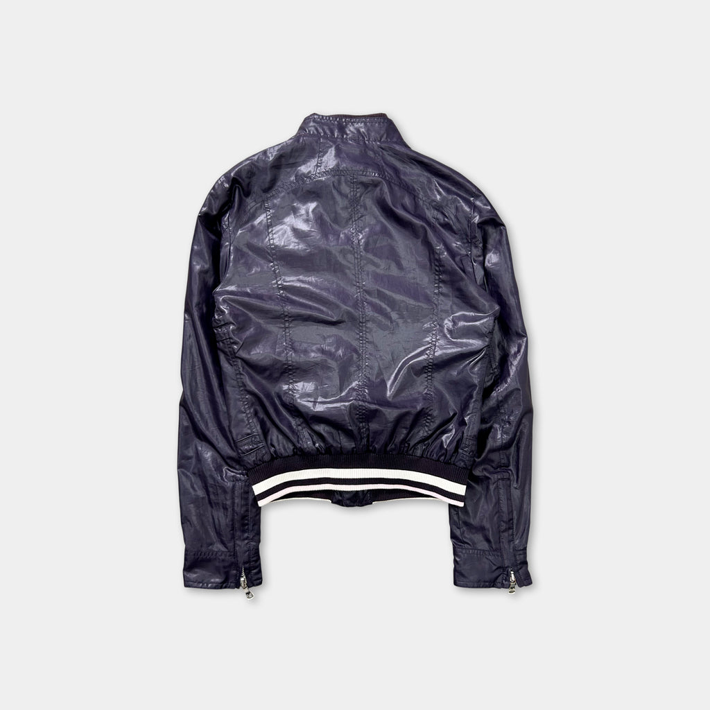 Dolce & Gabbana Light Nylon Purple Bomber Jacket