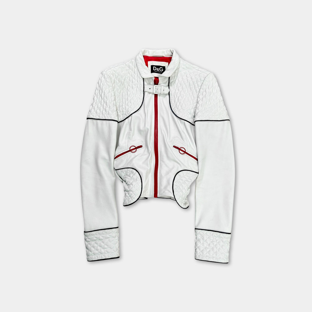 Dolce & Gabbana Leather Biker Jacket