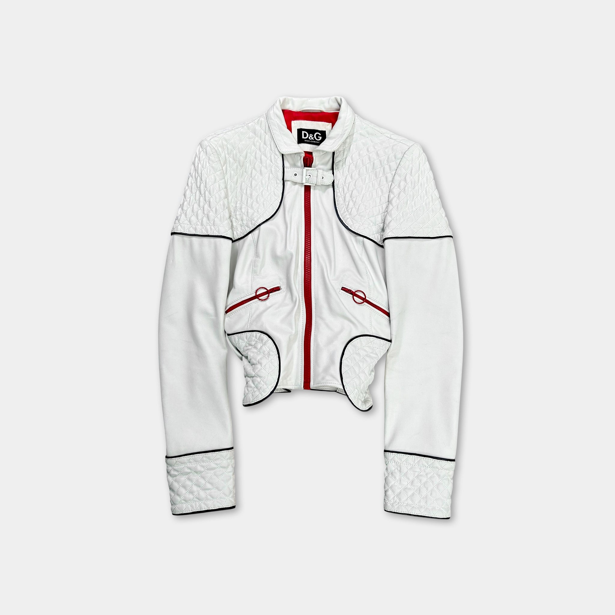 Dolce & Gabbana Leather Biker Jacket